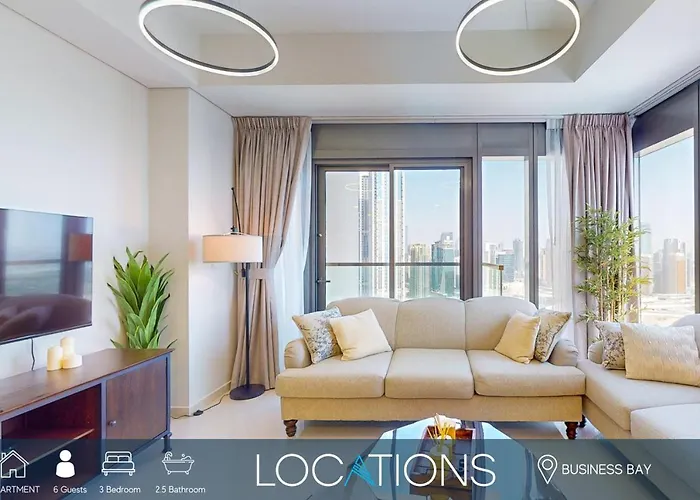 Aykon Tower C - Elegant Three Bed In Business Bay