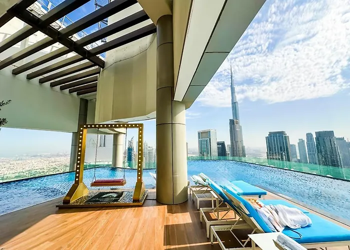 New 2 Bed Burj Khalifa View, 64Th Floor Infinity Pool