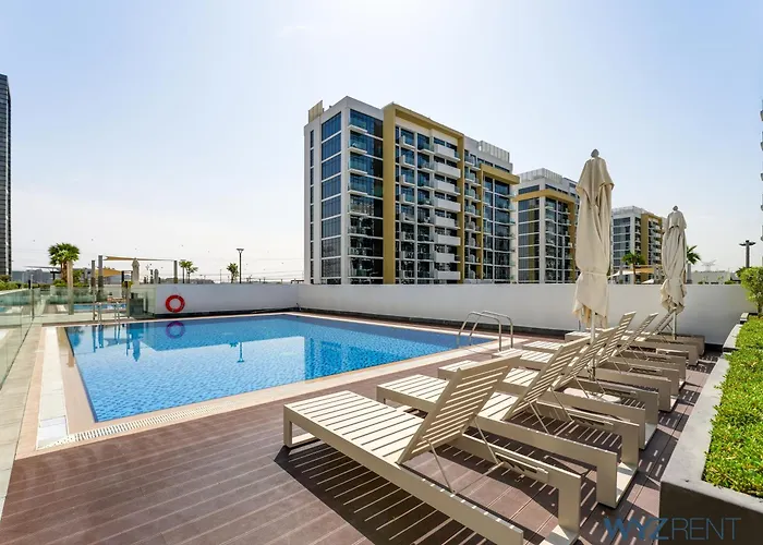 Amazing Studio In Azizi Riviera 9,City & Pool View