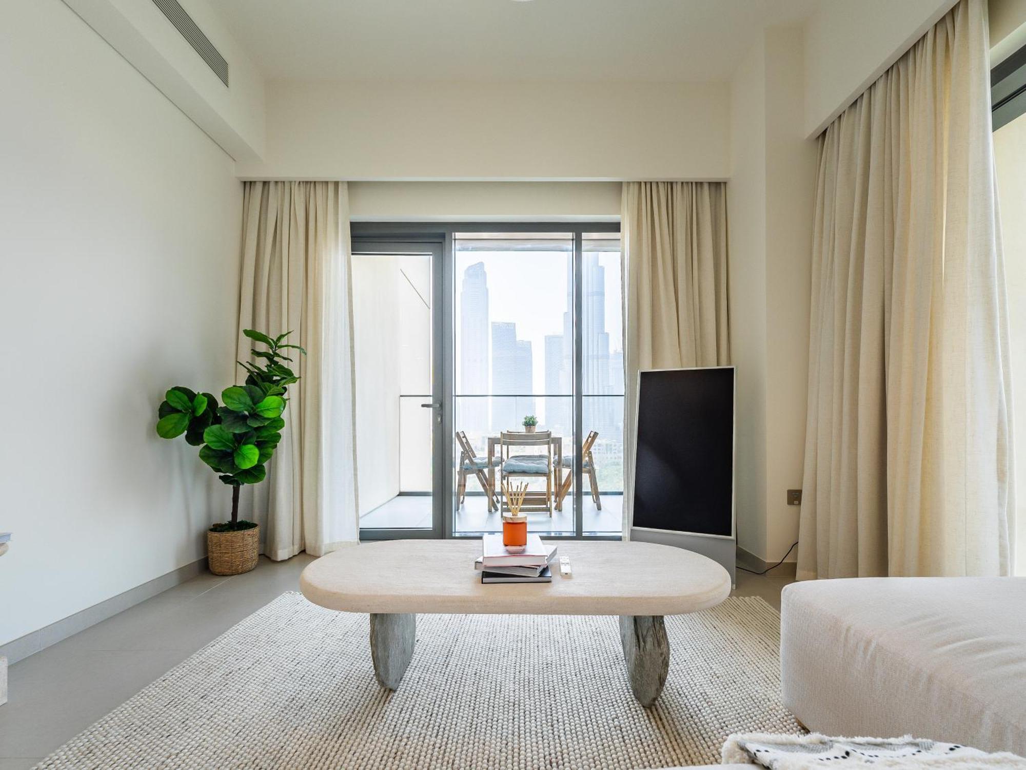 Daire Lavishly Elegant 2br With Breathtaking Full Burj Khalifa View Dubai