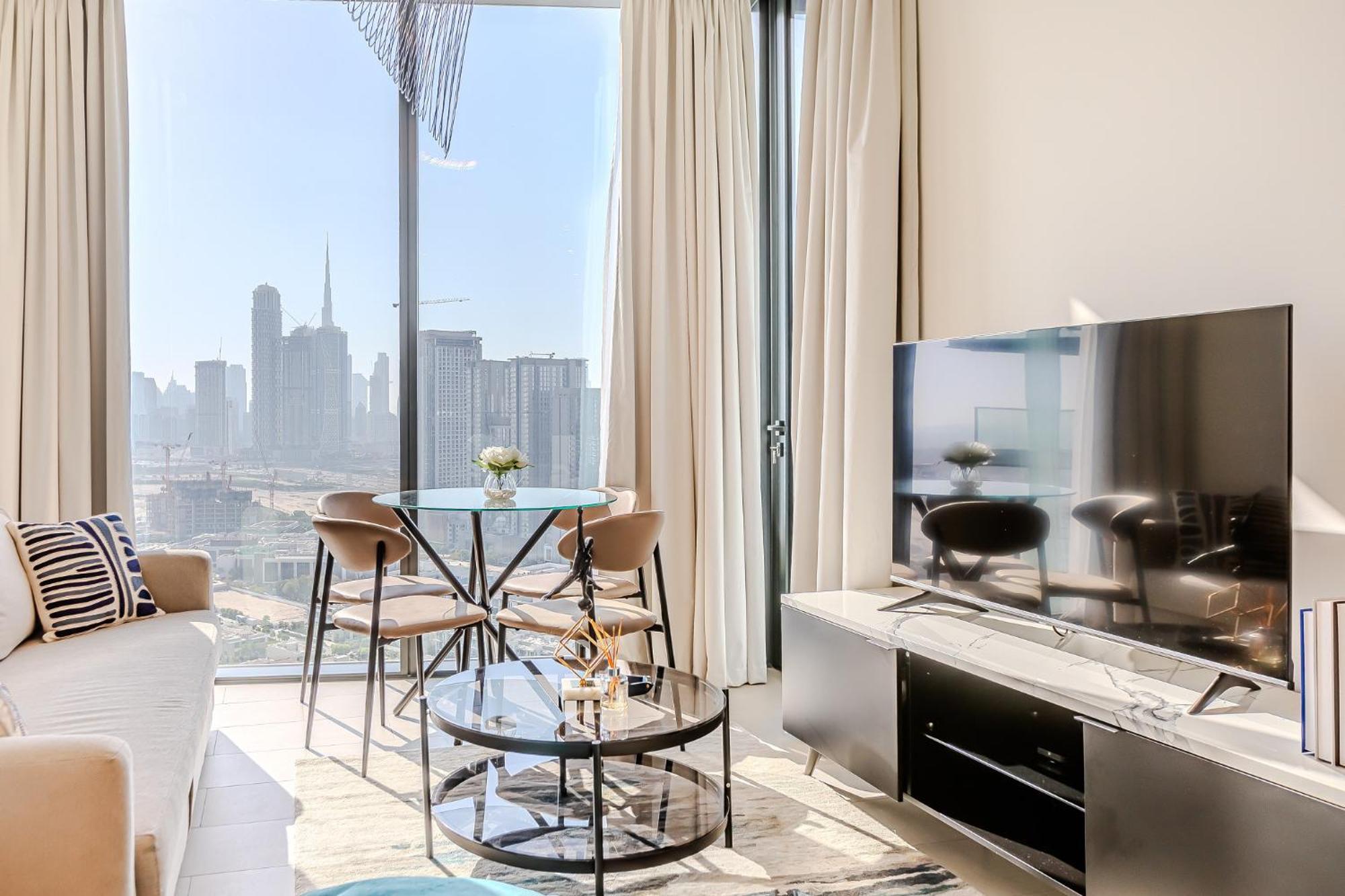 Sobha Waves I Cozy 1bdr I Burj Khalifa View