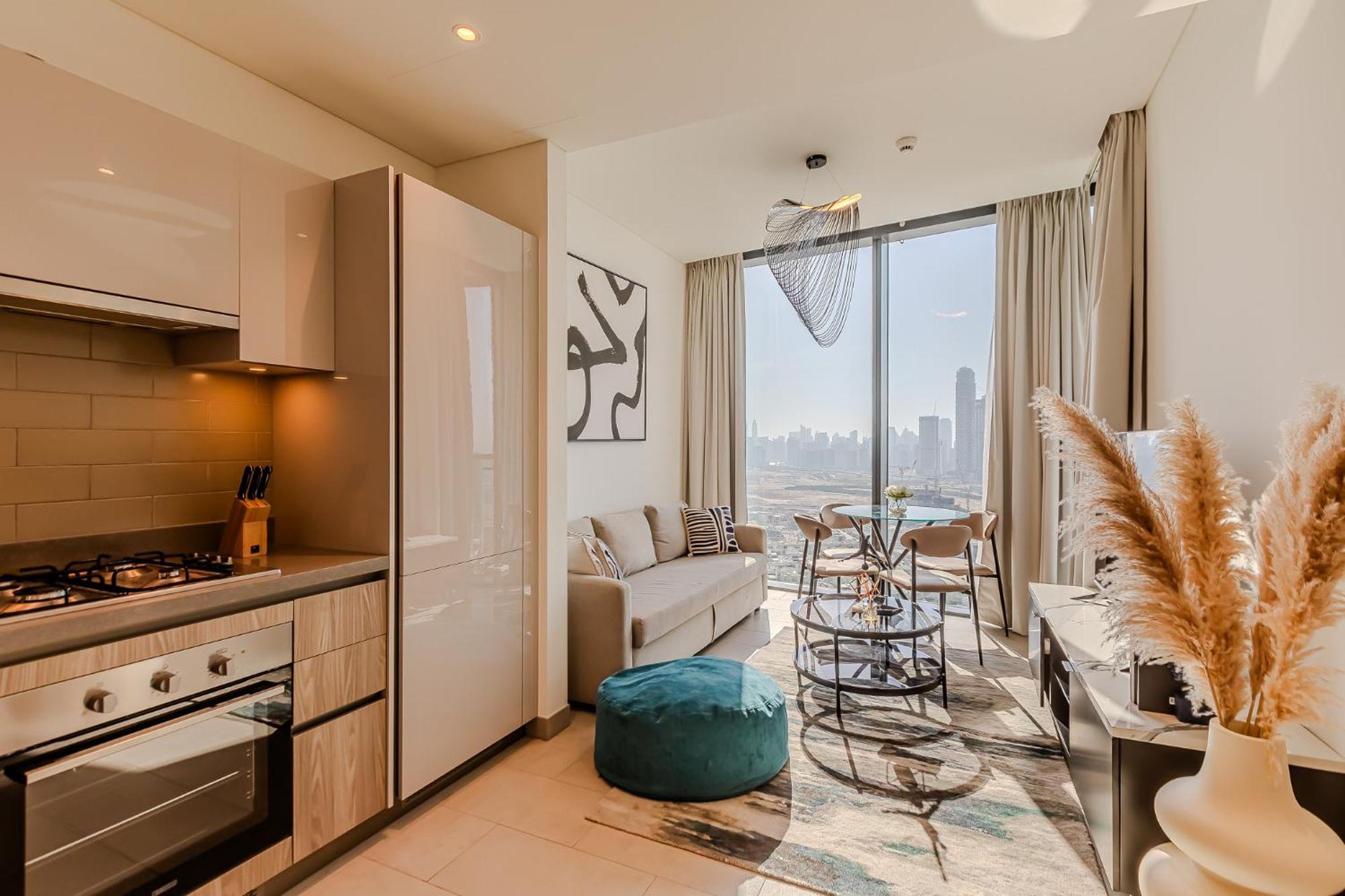 Sobha Waves I Cozy 1bdr I Burj Khalifa View *