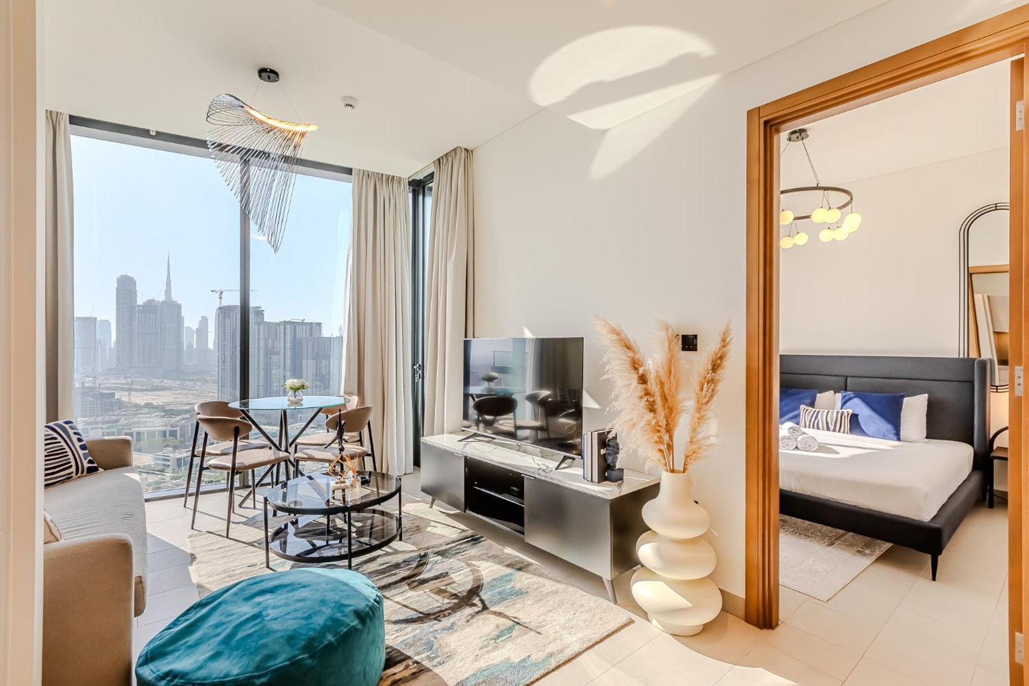 Sobha Waves I Cozy 1bdr I Burj Khalifa View