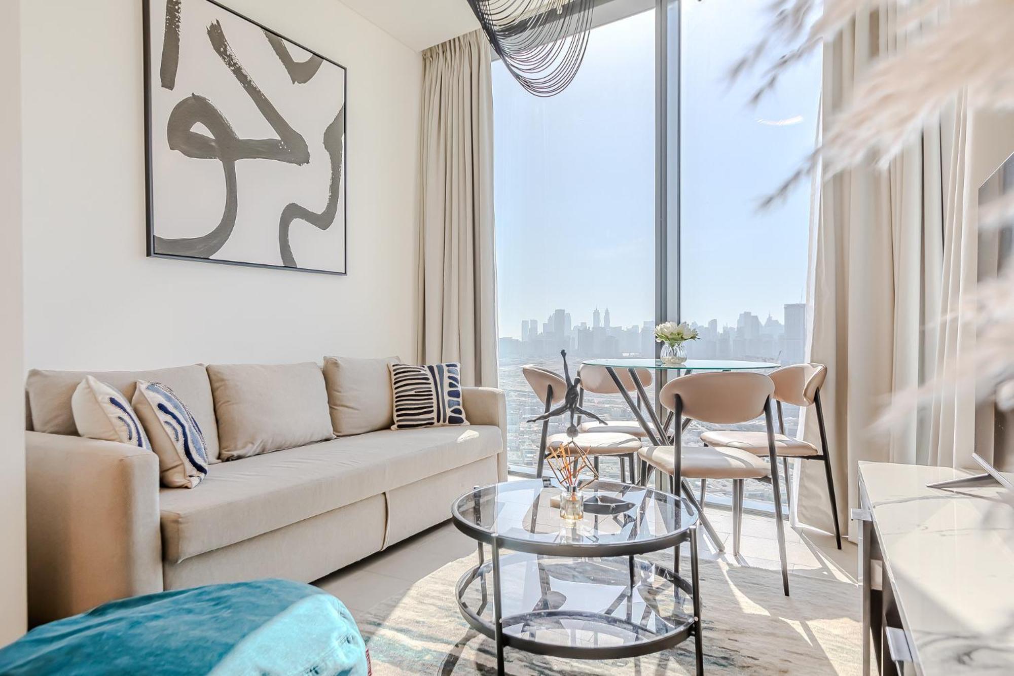 Sobha Waves I Cozy 1bdr I Burj Khalifa View * Dubai