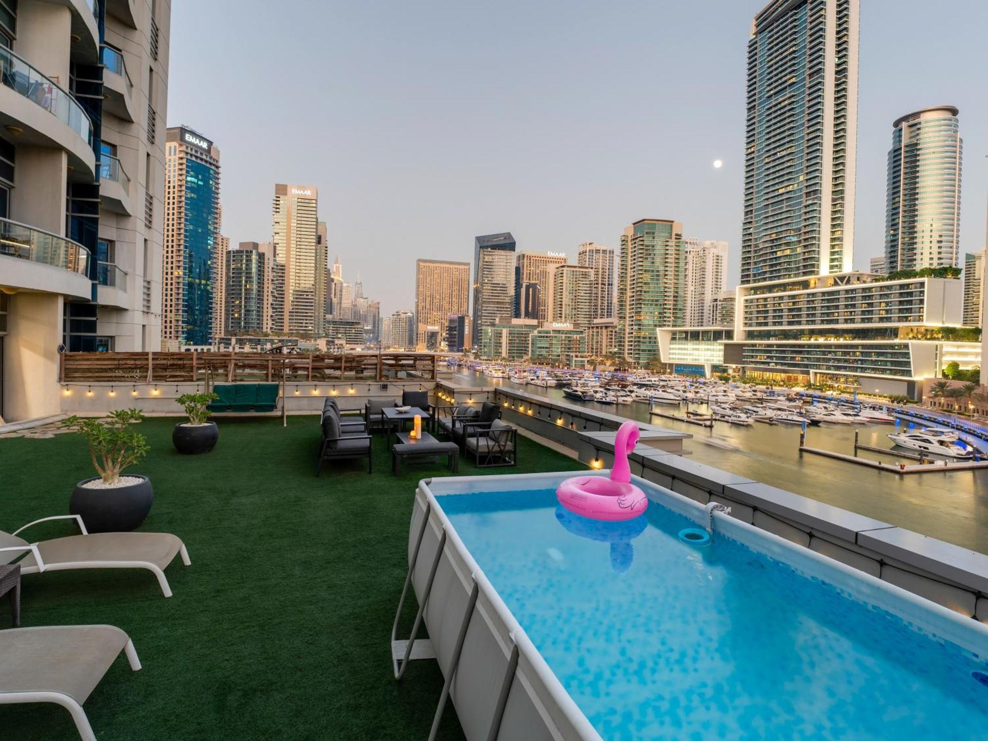 With Private Pool & Huge Terrace Overlooking The Marina Dubai