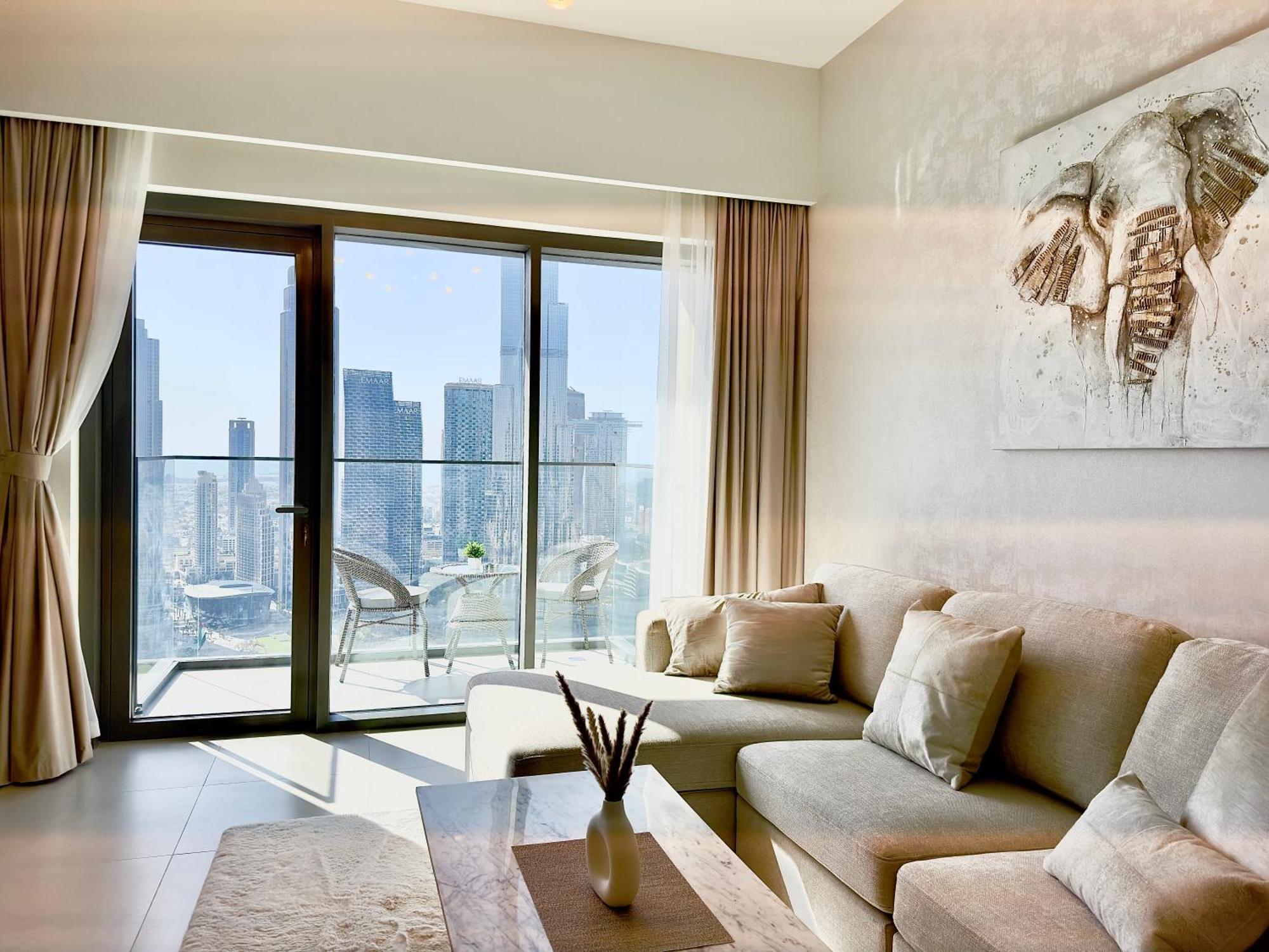 View In And Burj Khalifa View - 2 Bedroom - 3 Beds Daire