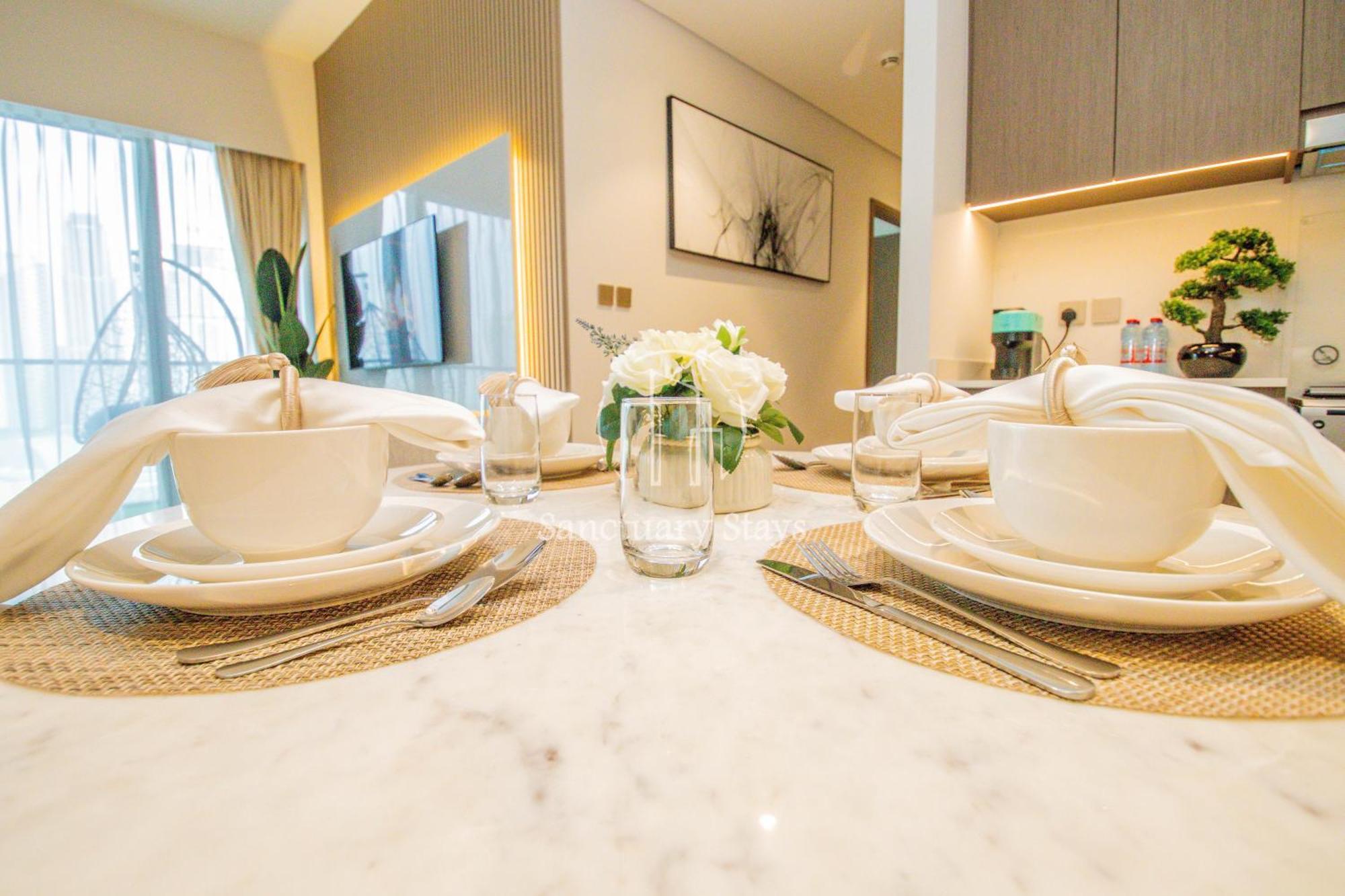 Apartment Grande Signature By Emaar - New Luxury 2br W Panoramic Burj Khalifa & Fountain Show Views