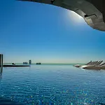 Best Burj Khalifa View Balcony Apartment With 64Th Floor Infinity Pool In Paramount Hotel Midtown