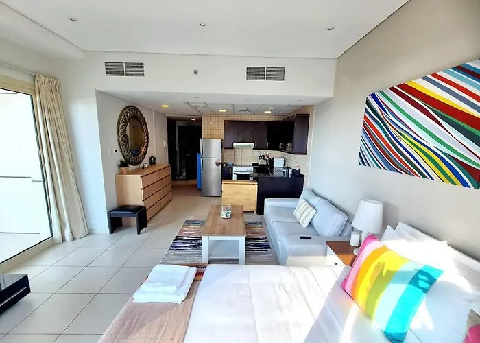 Sunrise Homes - Studio With Huge Balcony & Amazing View Near Jbr Beach
