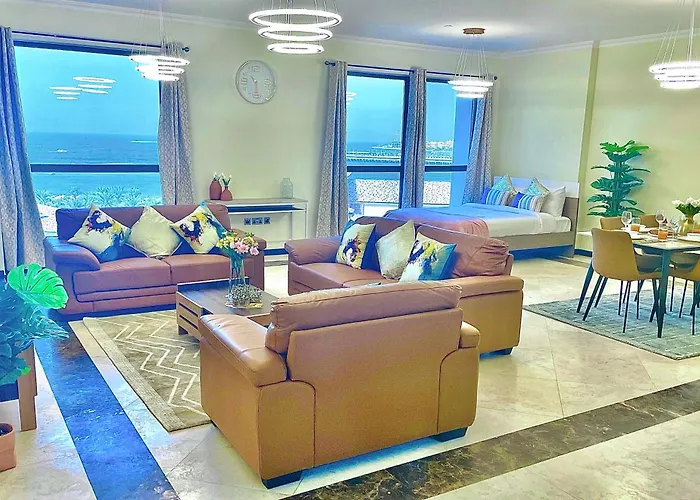 Luxury Casa - Atlantic Sea View Holiday Apartment 3-Bedroom Suite - Jbr Beach