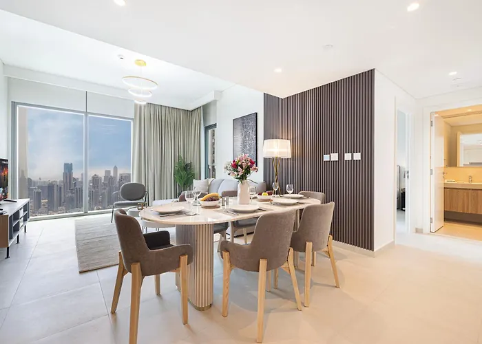 55Th High Floor - 2 Bedroom Apartment With Full Burj Khalifa & Fountain View, Close To Dubail Mall - Downtown Dubai By Stayfinity Max 8 Guests