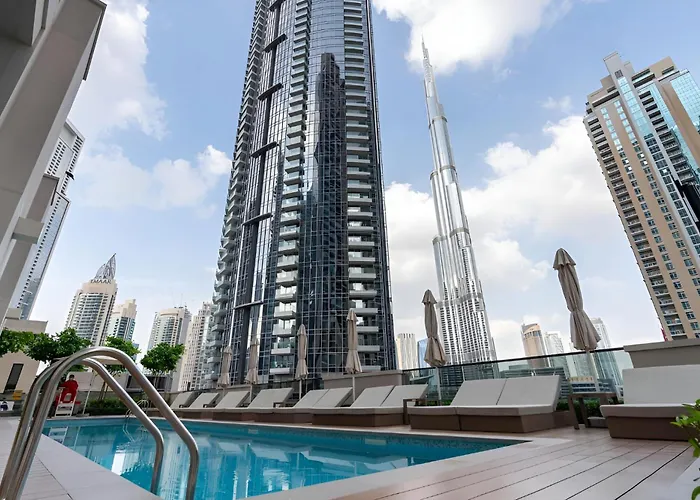Citihome-1Br In Act One With Burj Khalifa View At Pool