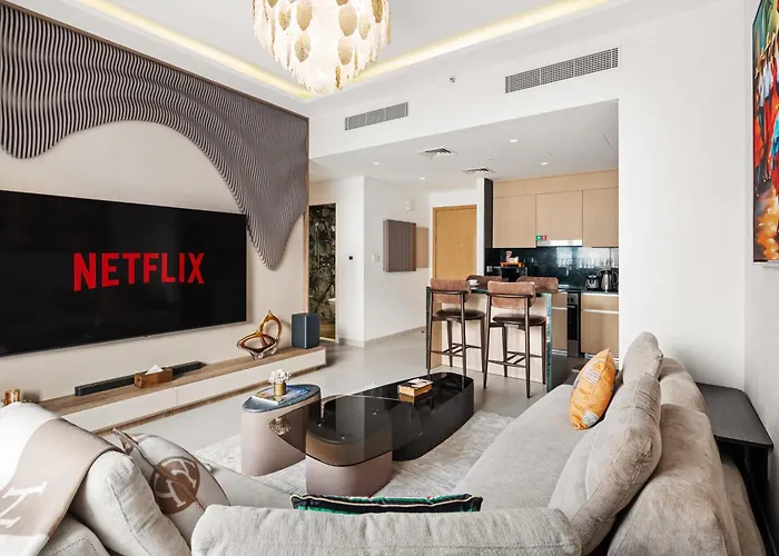 Stylish Poolside Apartment In Dubai Creek Harbour - By Dustay