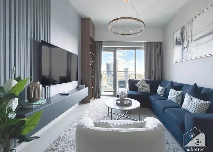 Luxurious Burj Royale 1B Apt With Balcony & City Views