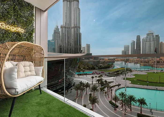 Luxury Burj And Fountain View 5 Min To Dubai Mall