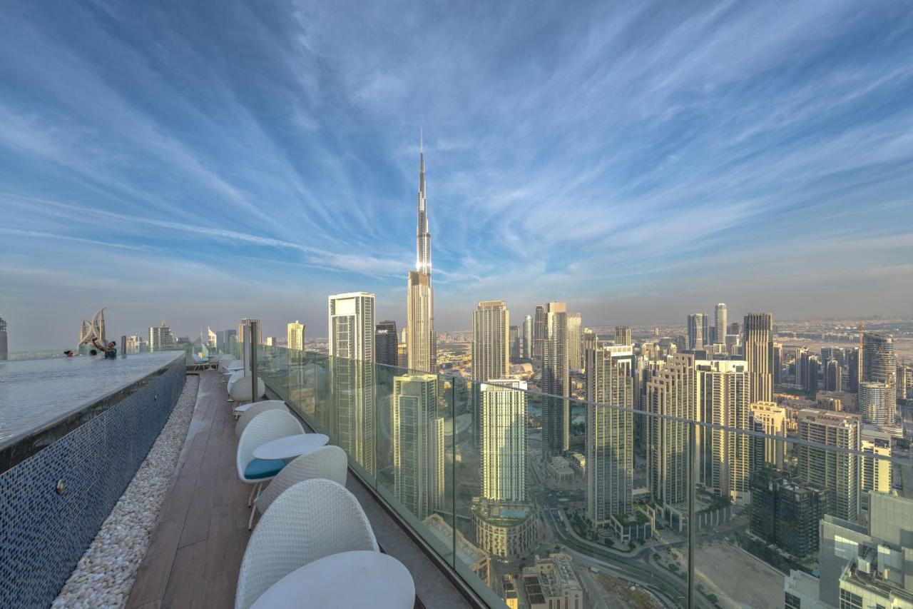 Apartment Magical With Rooftop Pool & Burj Khalifa View *