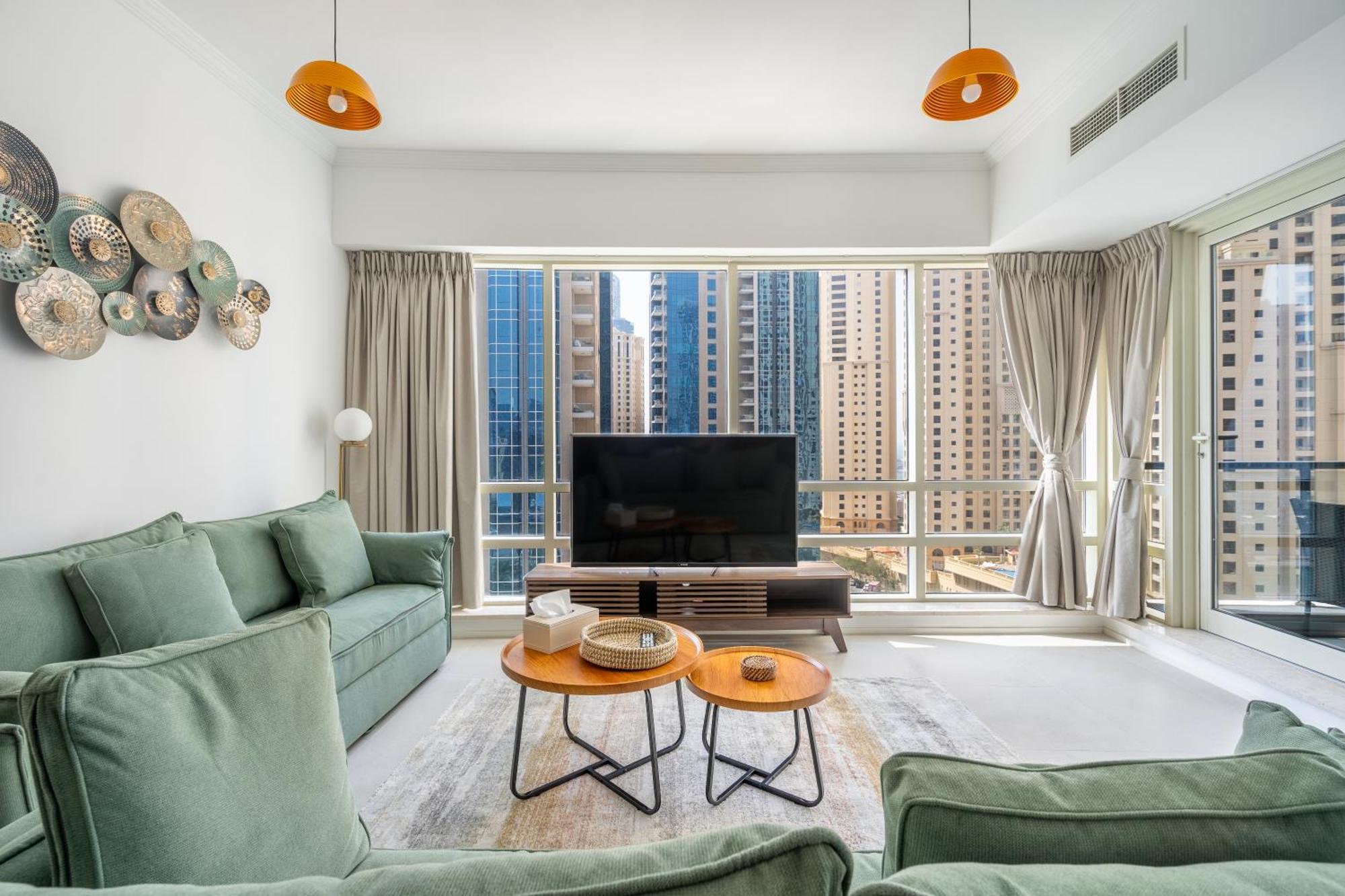 Spacious & Luxurious 1Br Apartment - Best Marina Views - 3Mn Walk To Tram, Jbr & Beach (Adults Only) Apartamento *