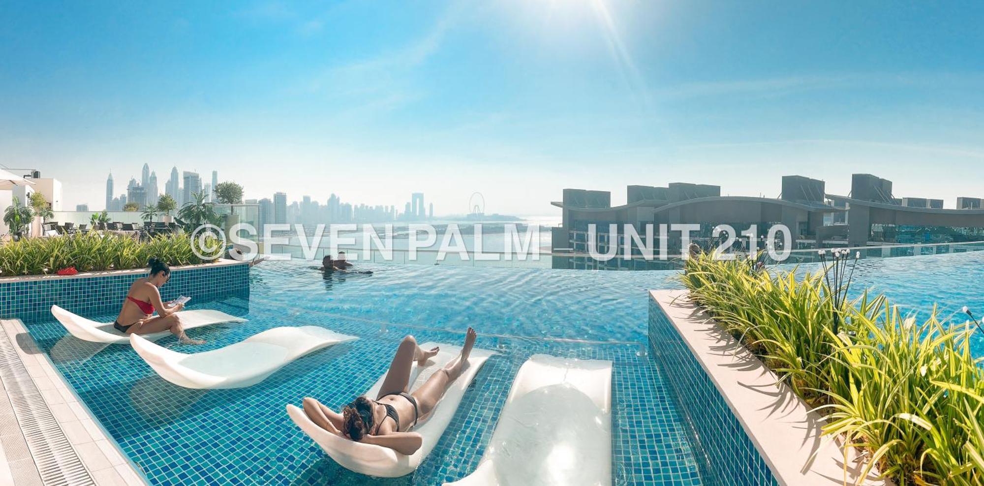 Luxus-studio Mit Private In Top-lage, Meerblick & Infinity Pool! Apartamento Dubai