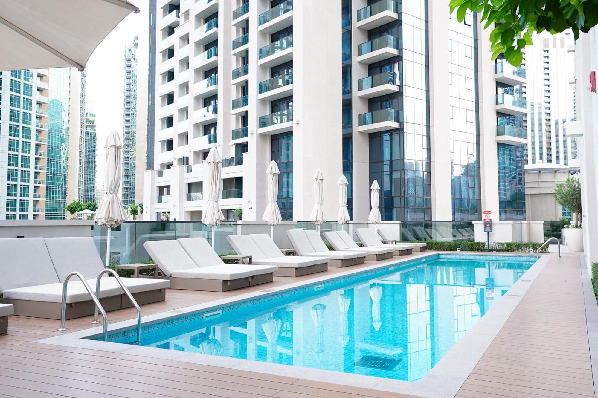 Citihome-1br In Act One With Burj Khalifa View At Pool Apartment