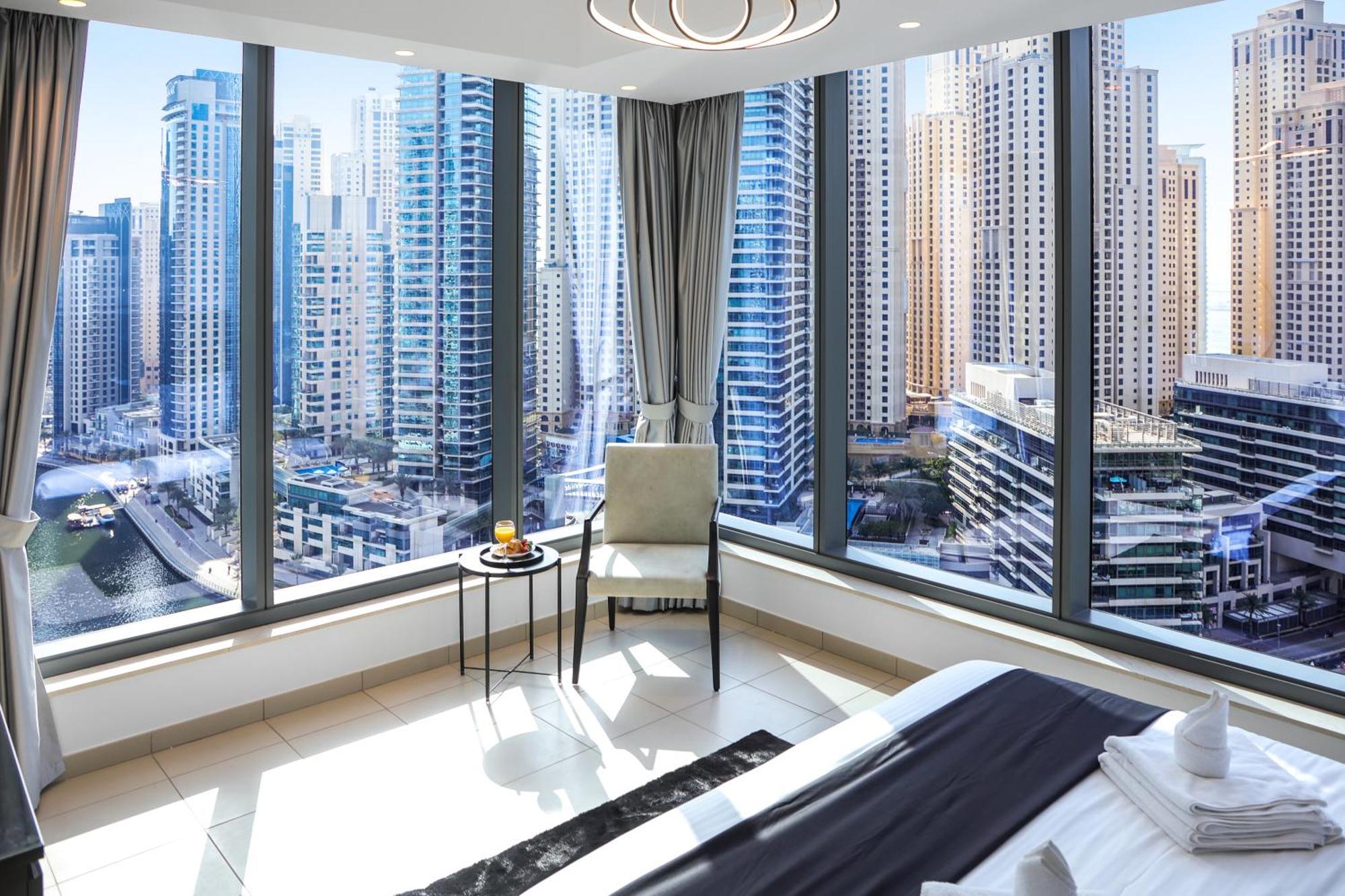 Panoramic Luxe 1br With Breathtaking Views At Marina Near Jbr - Silverene Towers Apartment *