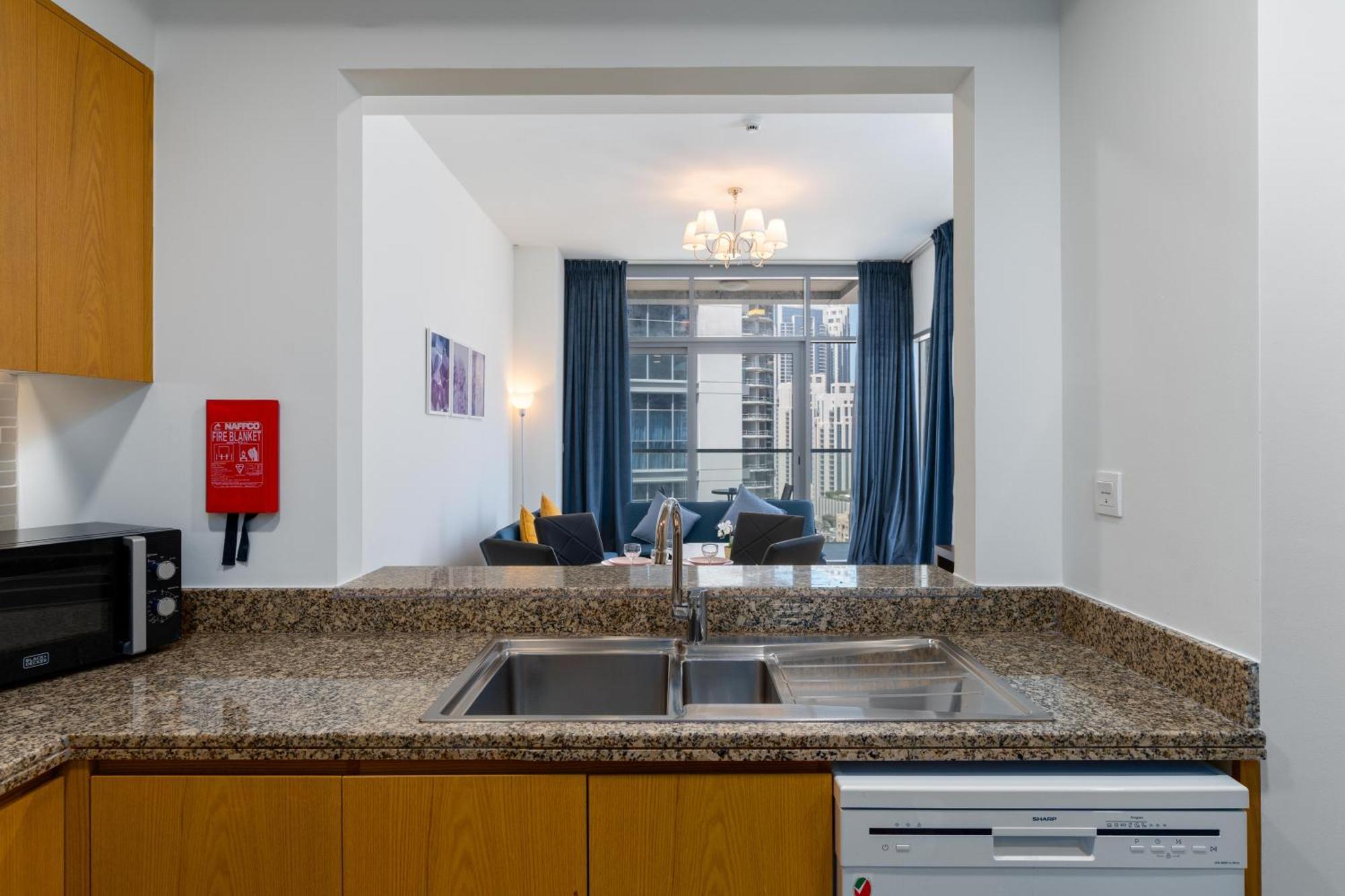 Lux Bnb Bellevue Tower Burj Khalifa Views Apartamento