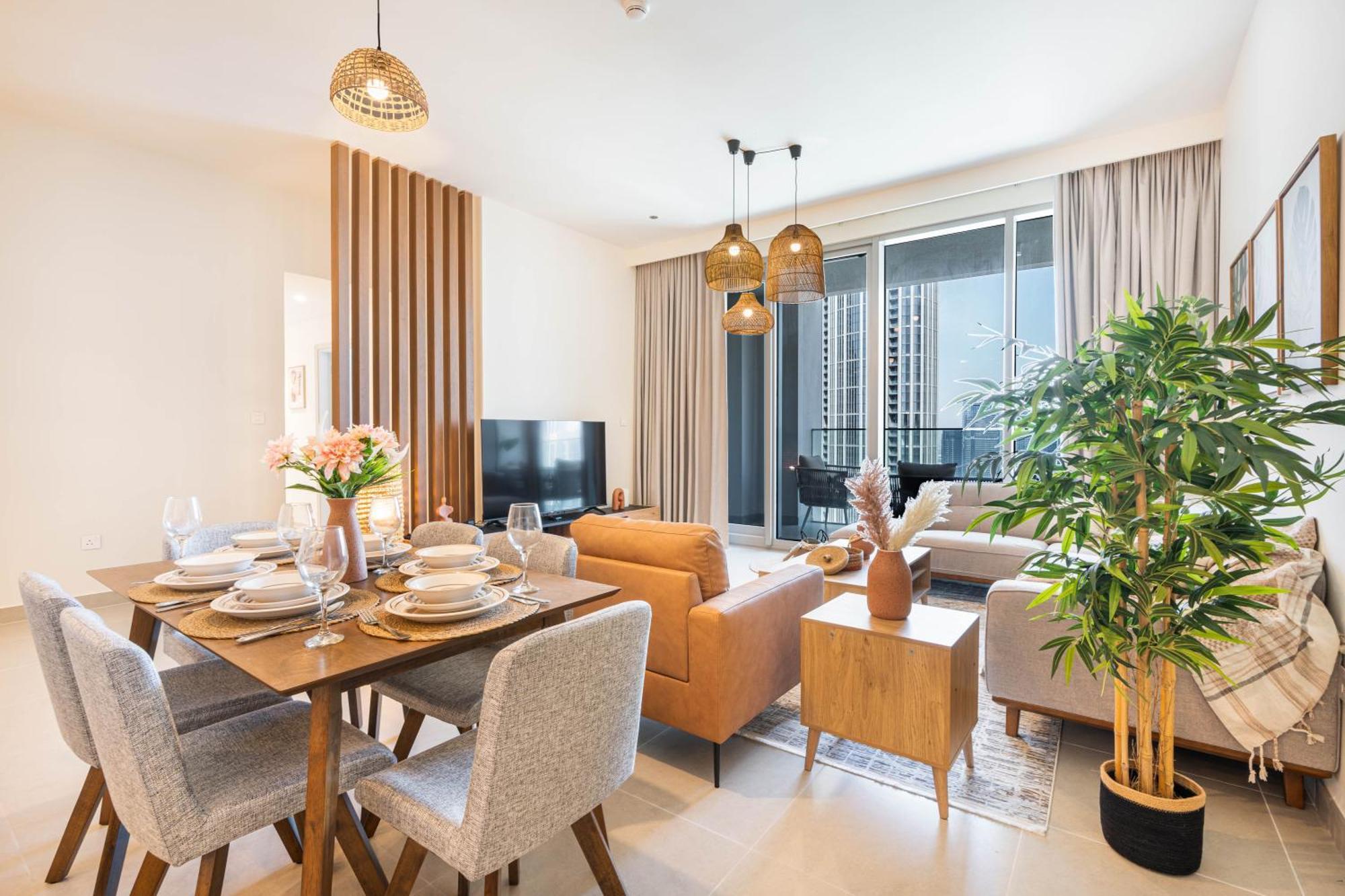 Apartment Luxury 3bhk, Burj Khalifa & Dancing Fountain View *