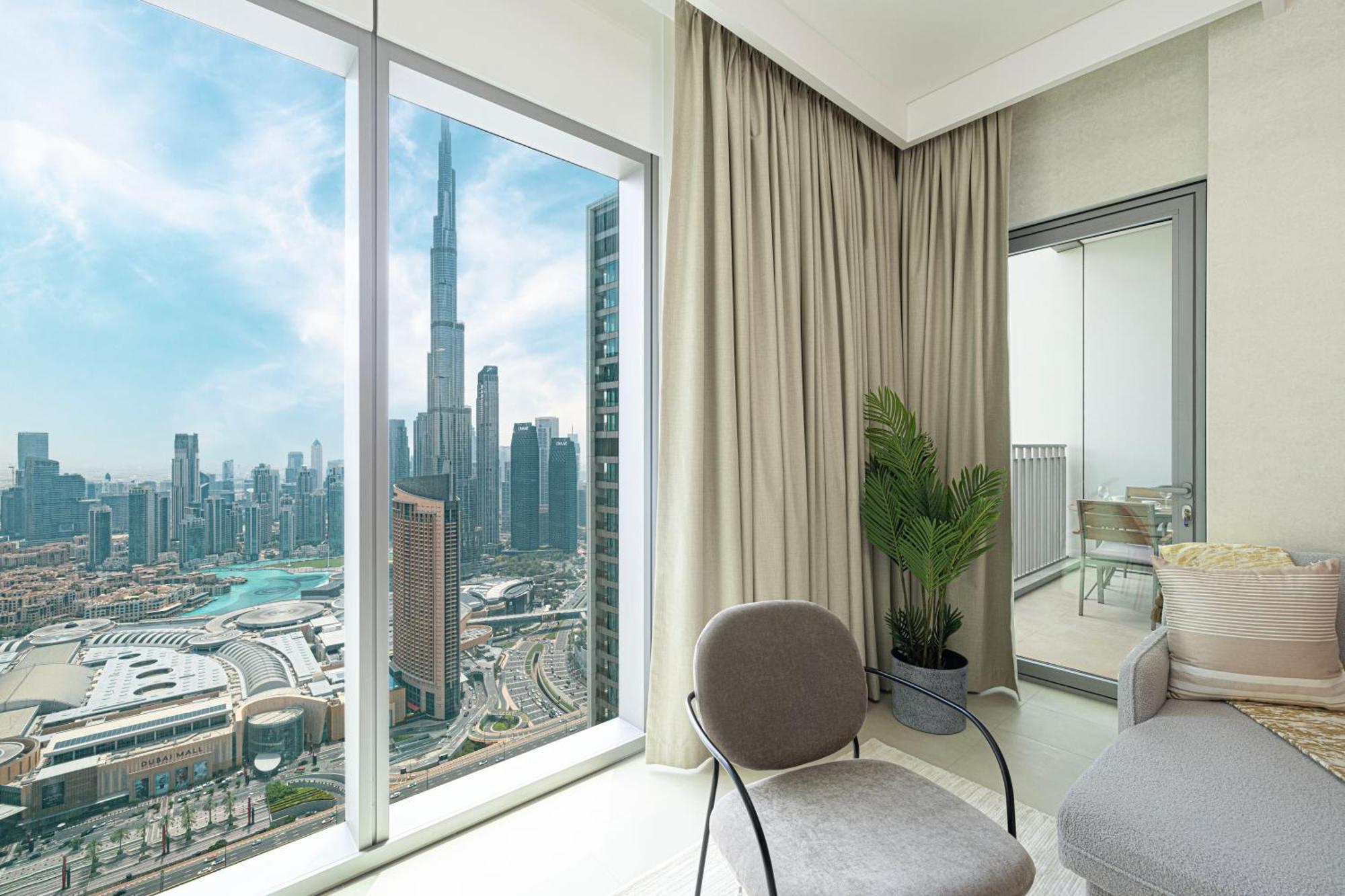 Apartment 55th High Floor - 2 Bedroom With Full Burj Khalifa & Fountain View, Close To Dubail Mall - Downtown By Stayfinity Max 8 Guests *