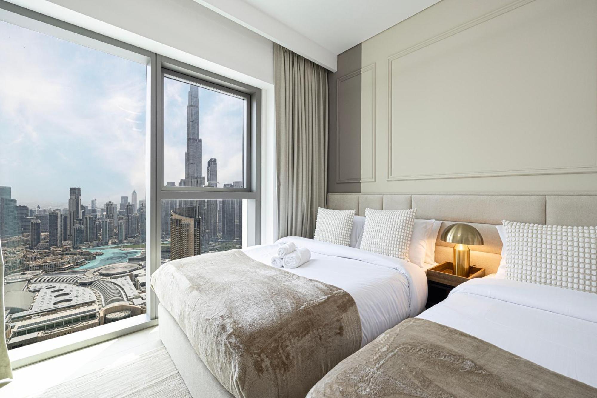 55th High Floor - 2 Bedroom With Full Burj Khalifa & Fountain View, Close To Dubail Mall - Downtown By Stayfinity Max 8 Guests Dubai