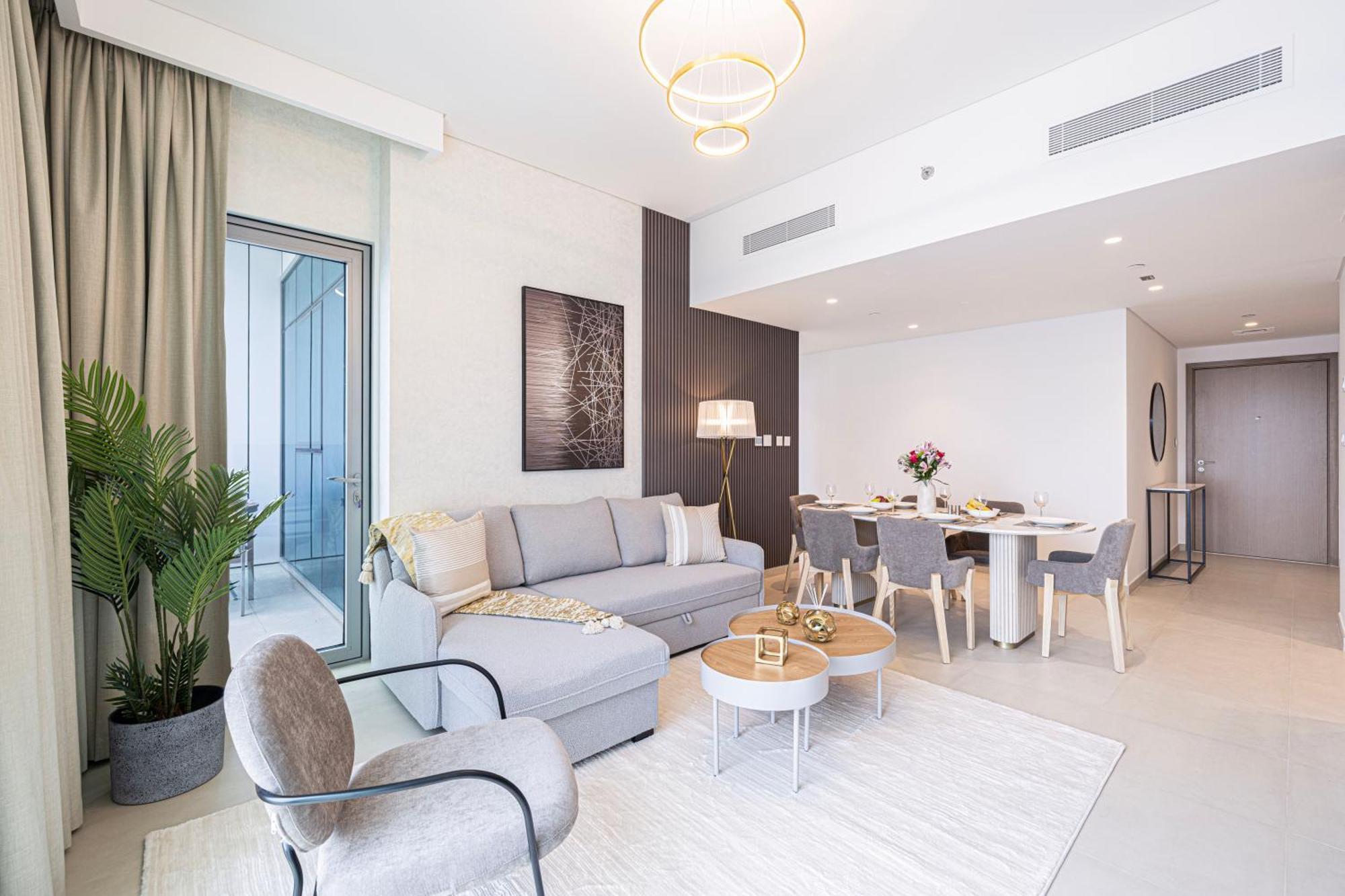 55th High Floor - 2 Bedroom With Full Burj Khalifa & Fountain View, Close To Dubail Mall - Downtown By Stayfinity Max 8 Guests Apartment *