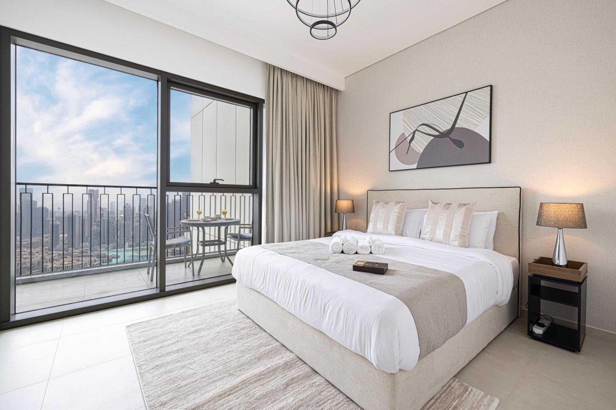 55th High Floor - 2 Bedroom With Full Burj Khalifa & Fountain View, Close To Dubail Mall - Downtown By Stayfinity Max 8 Guests Apartment Dubai