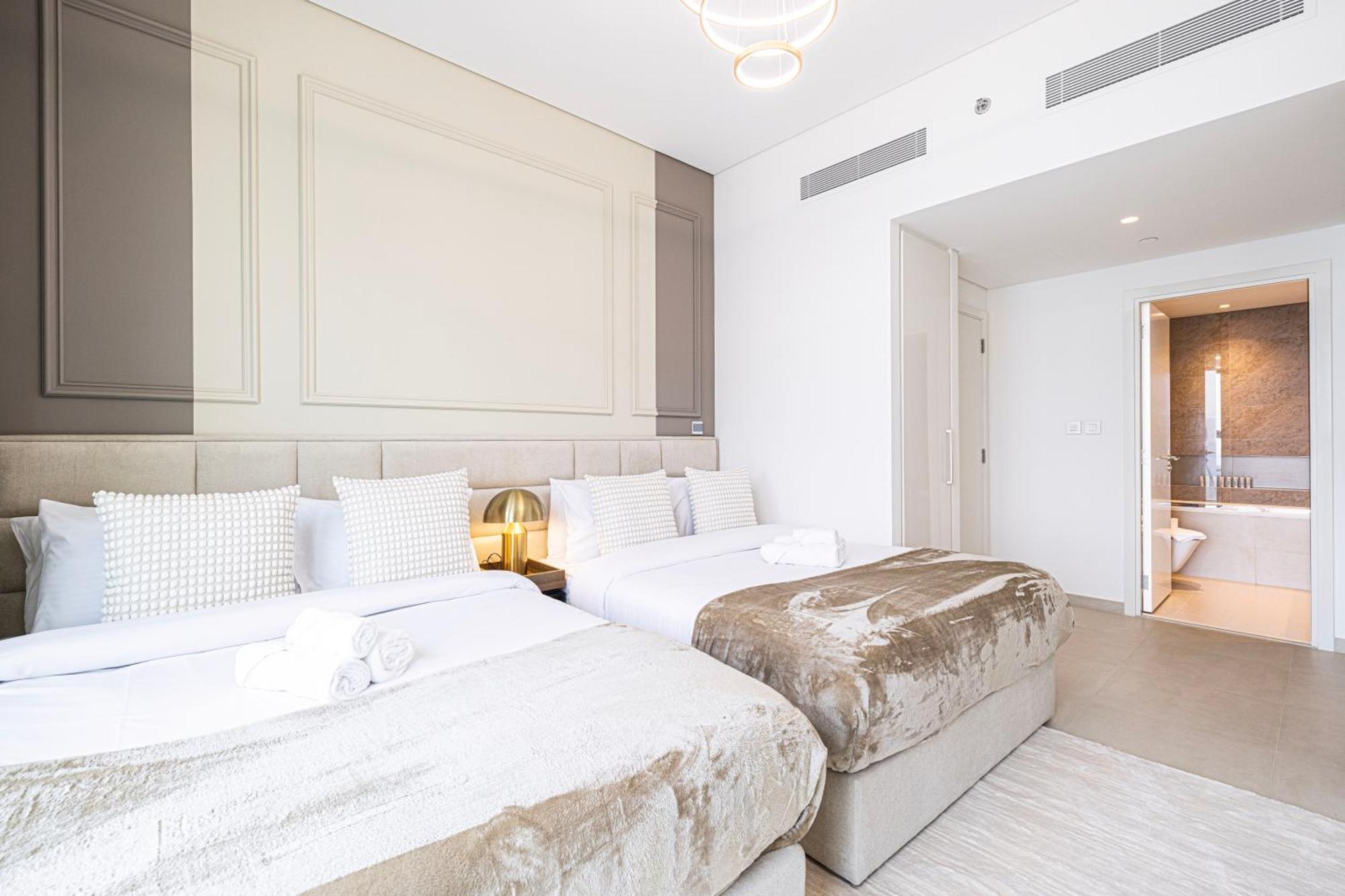 55th High Floor - 2 Bedroom With Full Burj Khalifa & Fountain View, Close To Dubail Mall - Downtown By Stayfinity Max 8 Guests * Dubai