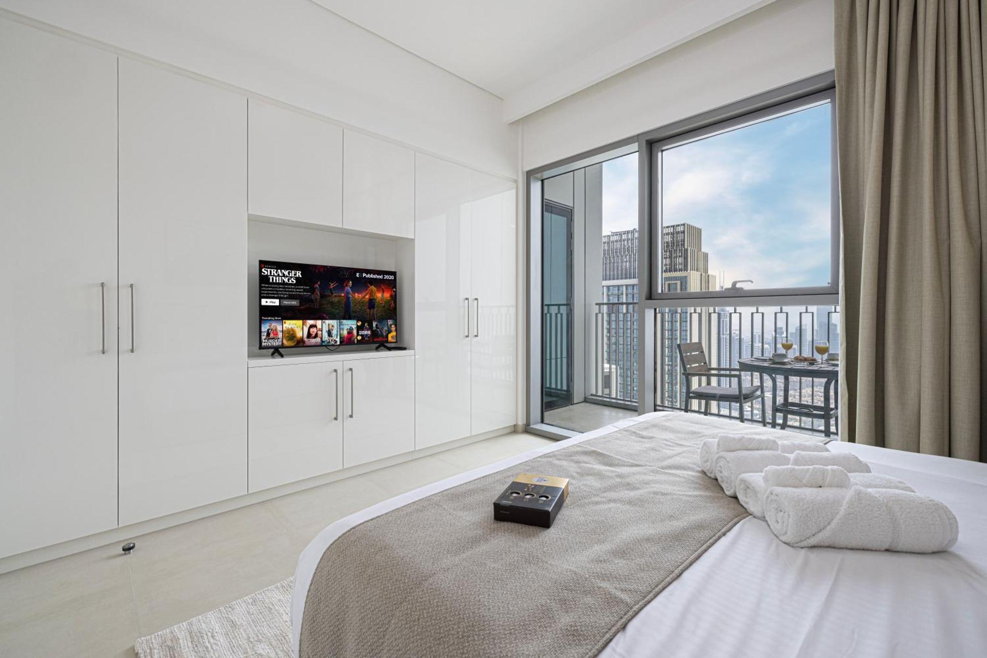 Apartment 55th High Floor - 2 Bedroom With Full Burj Khalifa & Fountain View, Close To Dubail Mall - Downtown By Stayfinity Max 8 Guests