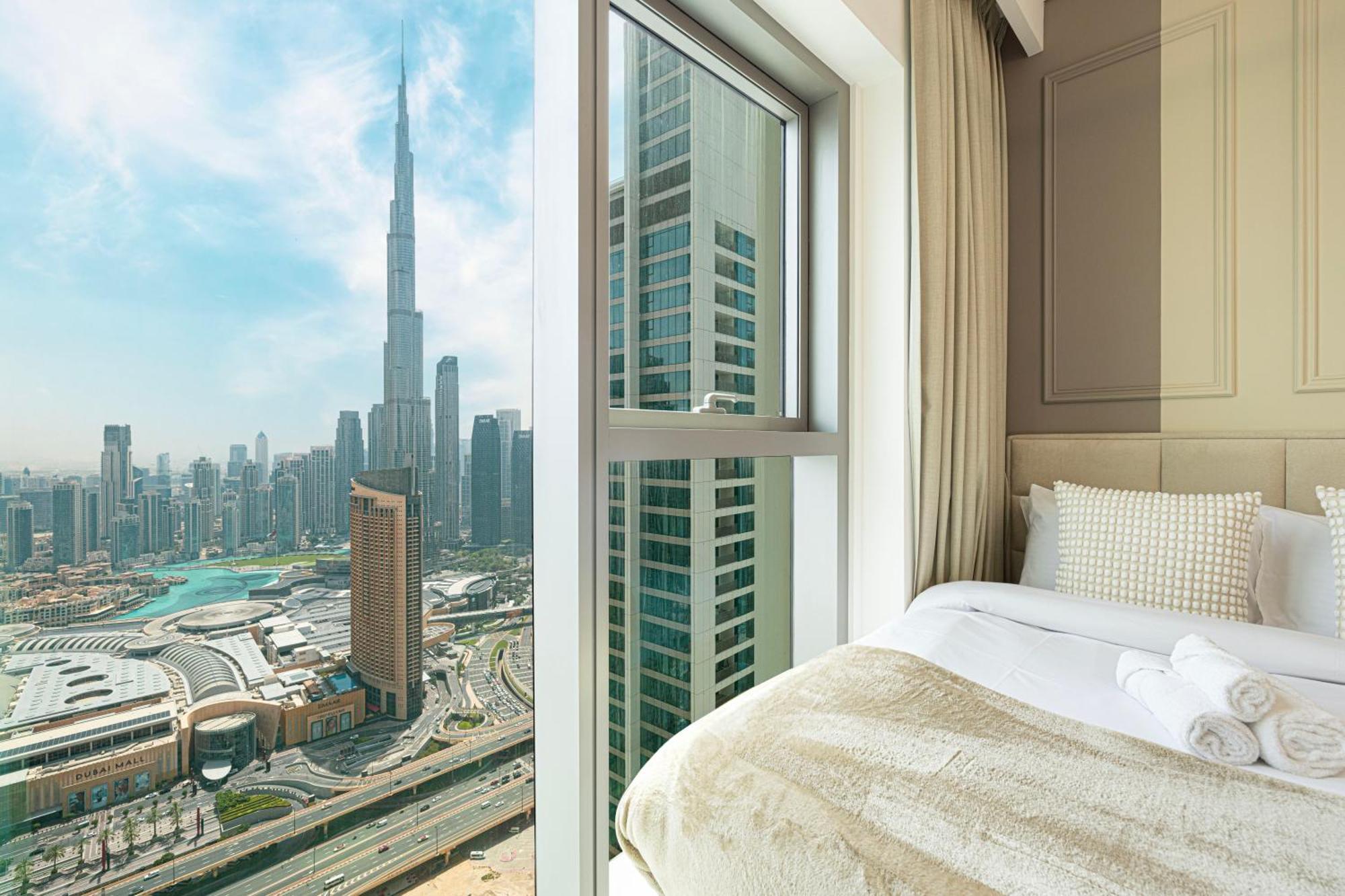 55th High Floor - 2 Bedroom With Full Burj Khalifa & Fountain View, Close To Dubail Mall - Downtown By Stayfinity Max 8 Guests Apartment