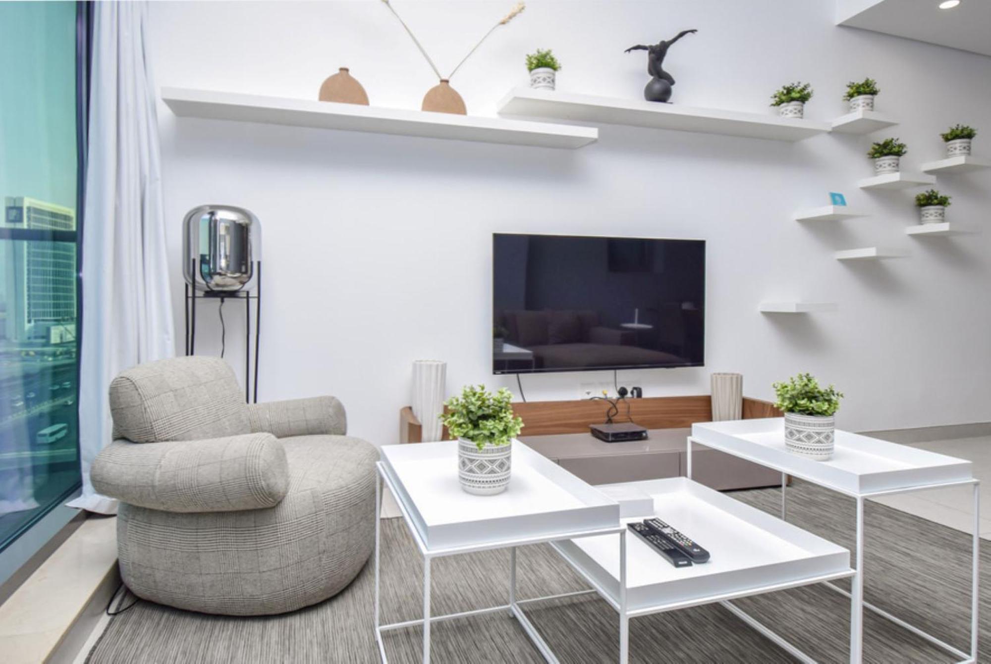 Spacious 1br With Balcony & Rooftop Pool The Bay Business Bay Apartment Dubai