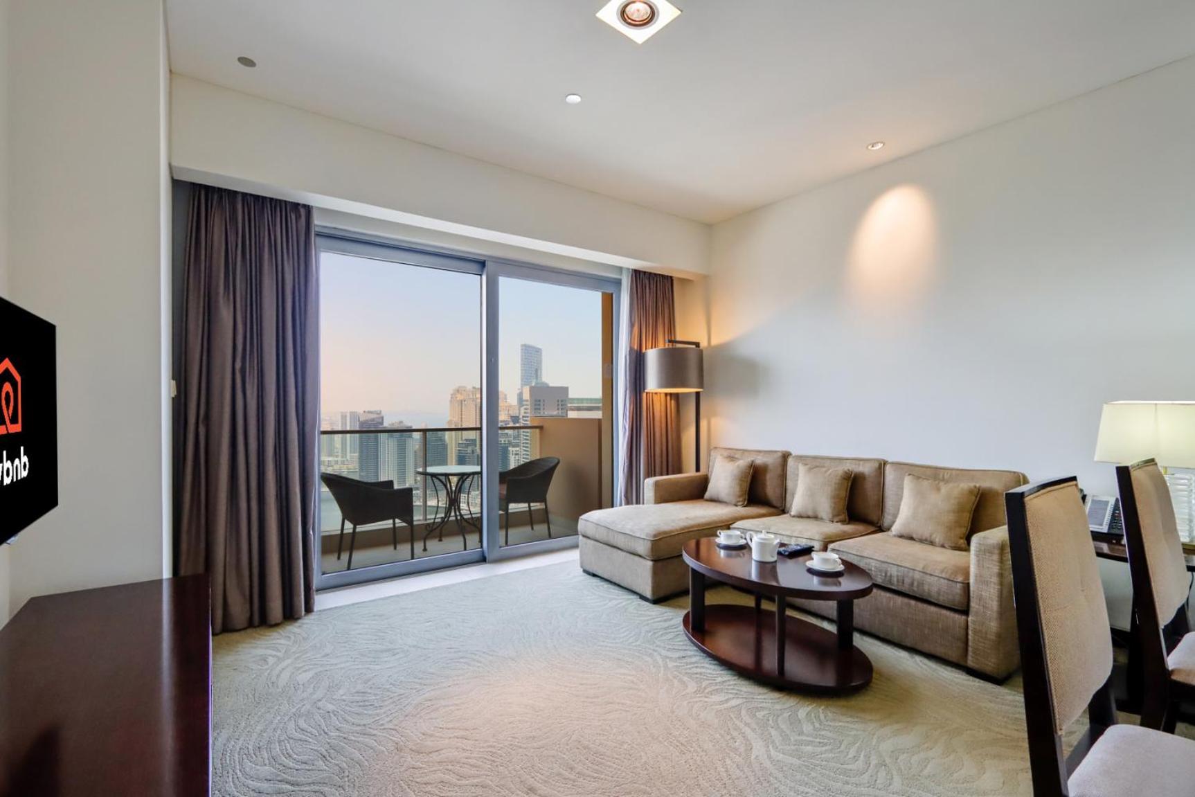 Livbnb - Elegant High Rise 1b With Marina View Apartment Dubai