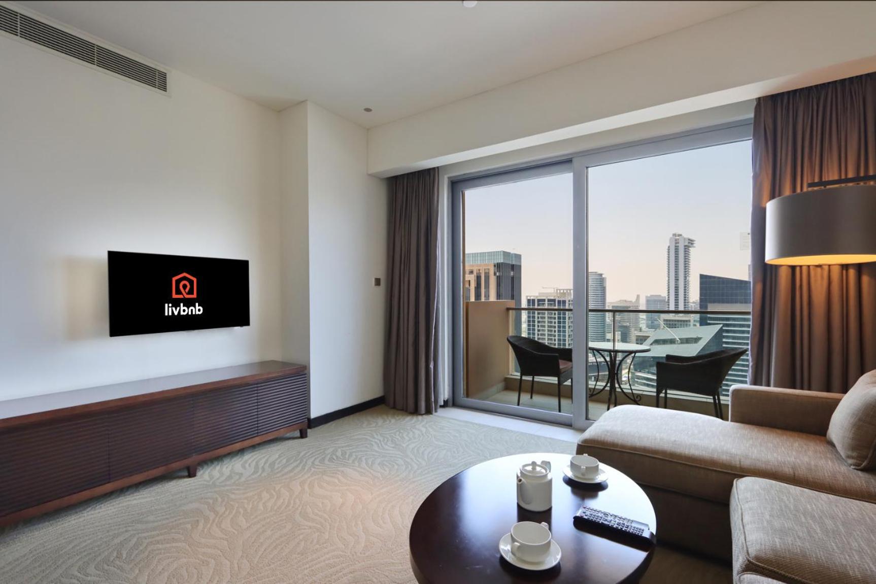 Livbnb - Elegant High Rise 1b With Marina View Apartment