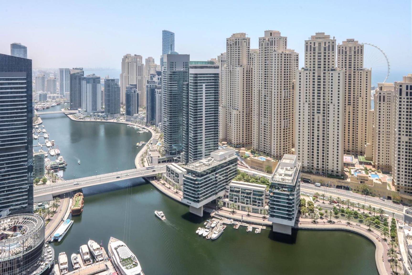 Livbnb - Elegant High Rise 1b With Marina View Dubai