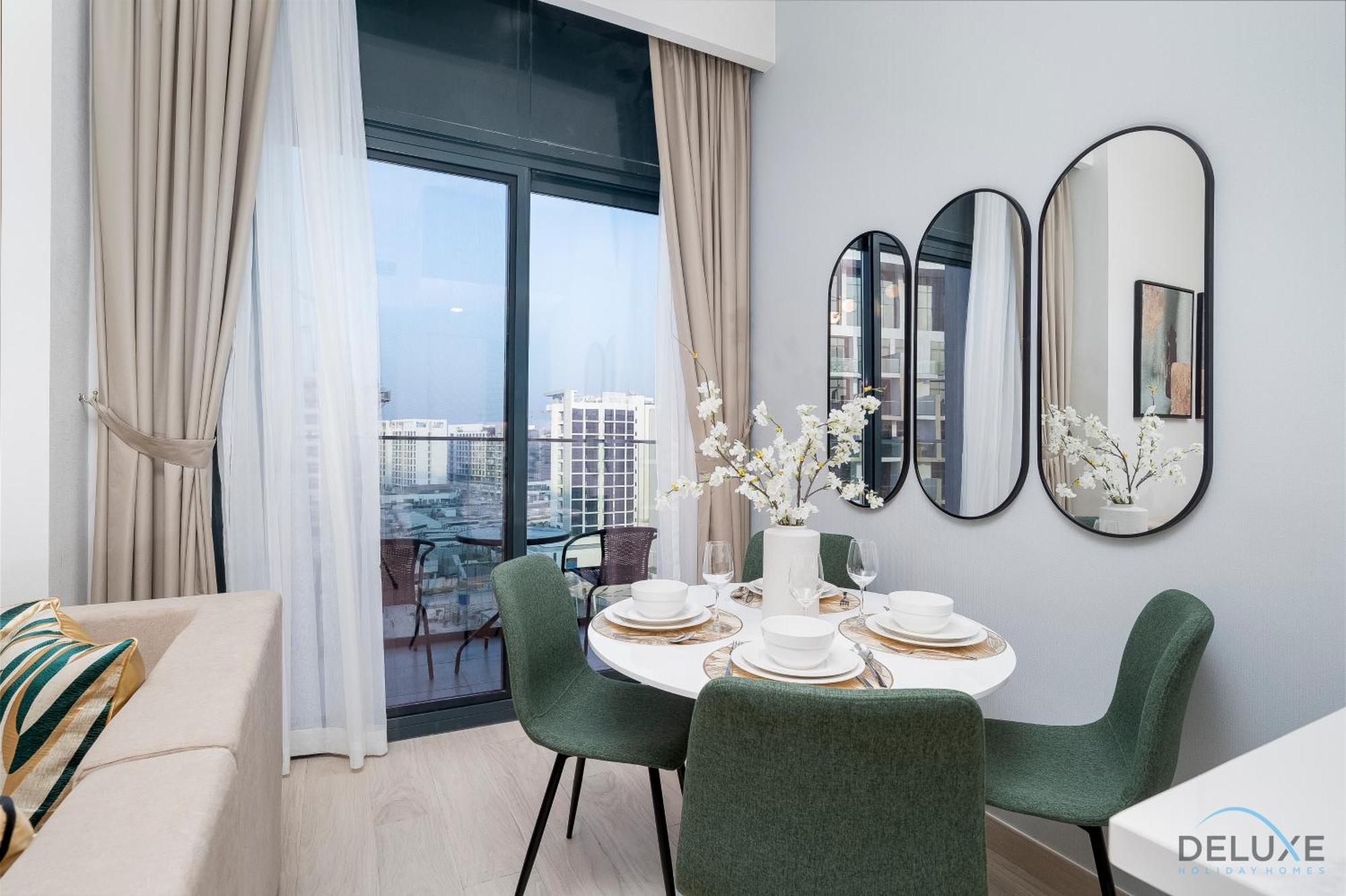 Apartment Surrounded By Attractions & Leisure Spots 1br Unit, Azizi Riviera 45, Al Merkadh By Deluxe Homes