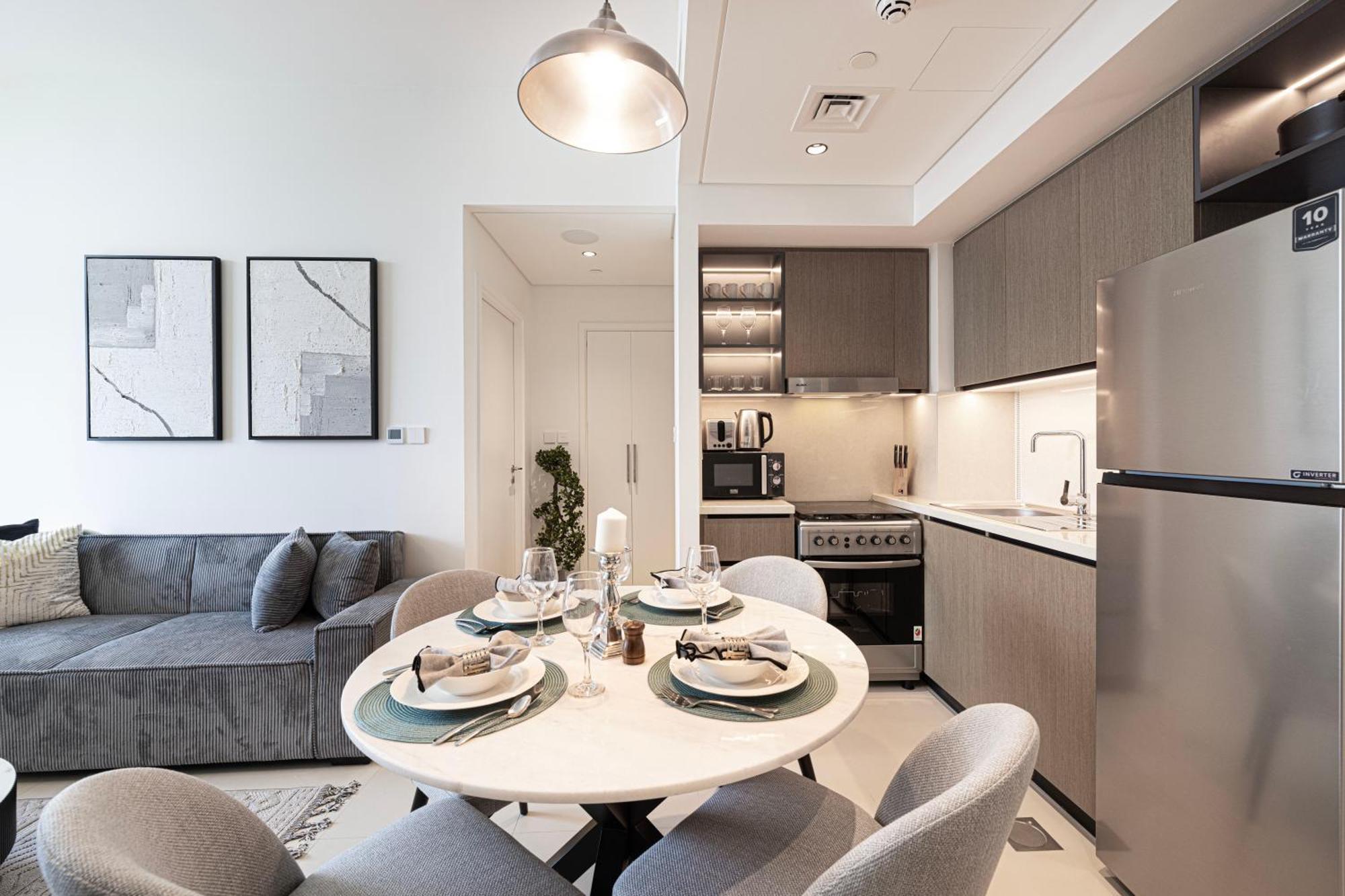 Apartment Burj Crown - Sky High Downtown Elegance Ocean View Mall *