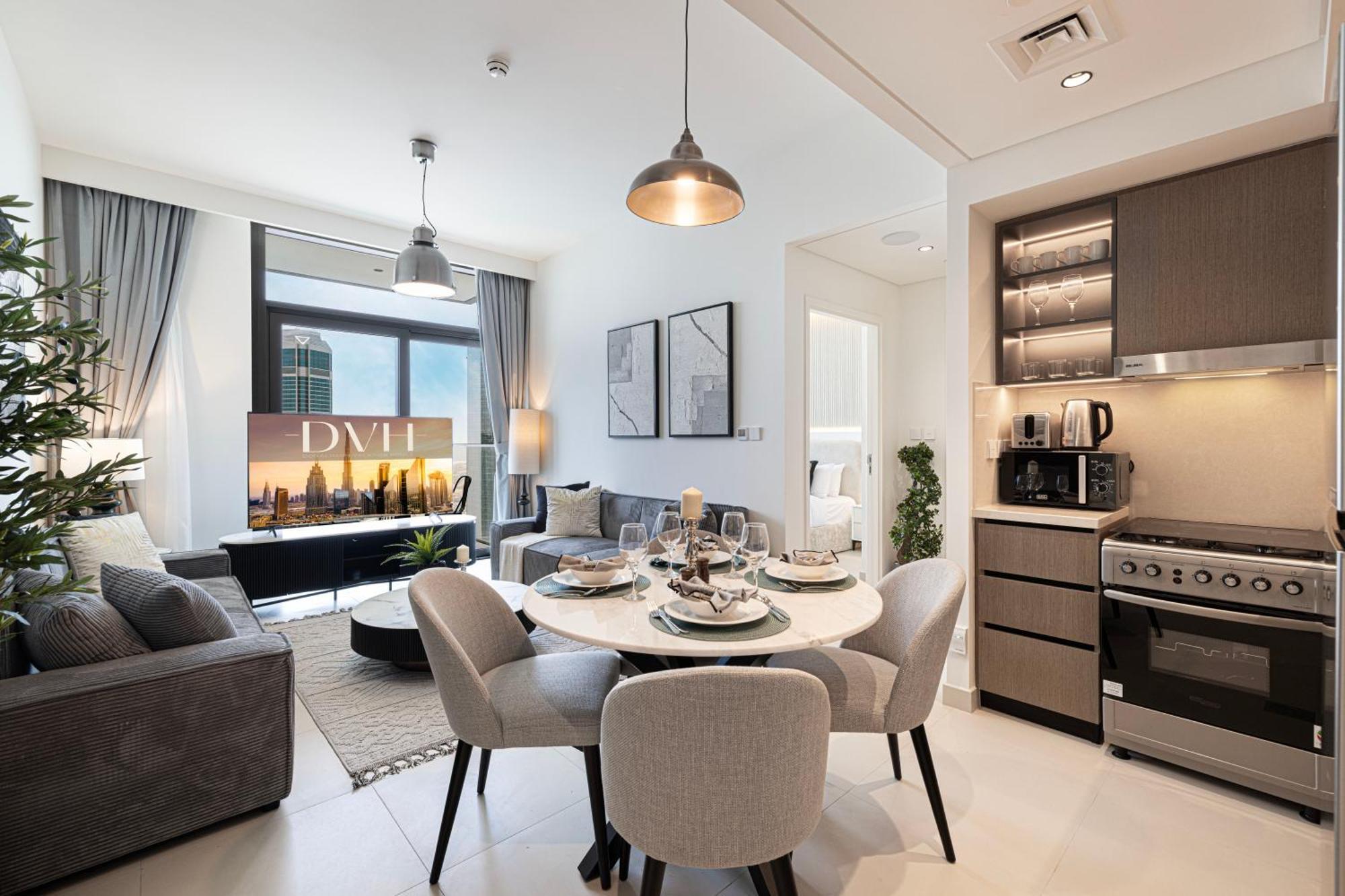 Apartment Burj Crown - Sky High Downtown Elegance Ocean View Mall *