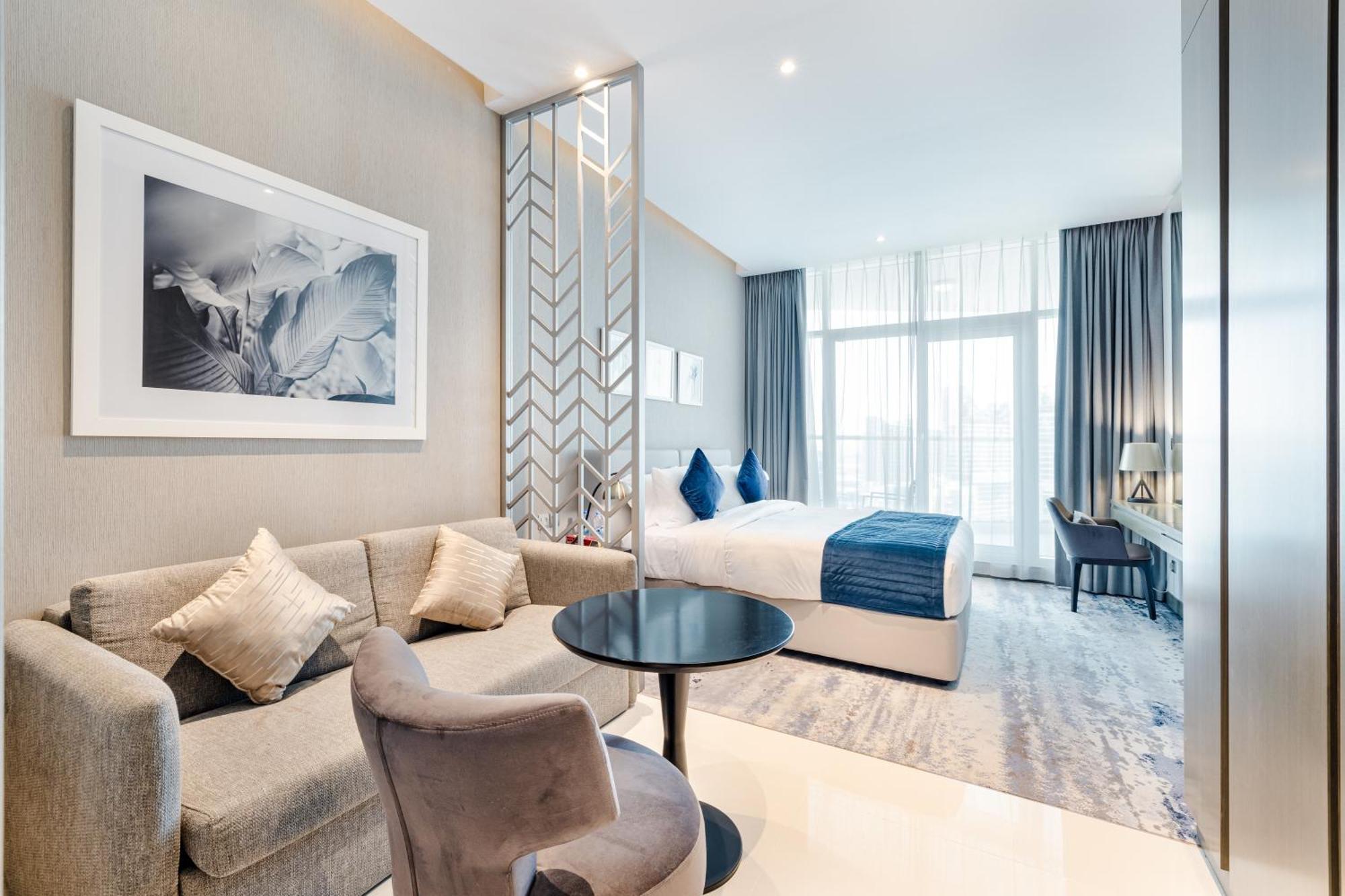 A Living-modern With Balcony & Canal View At Prive 2507b ,business Bay Apartamento
