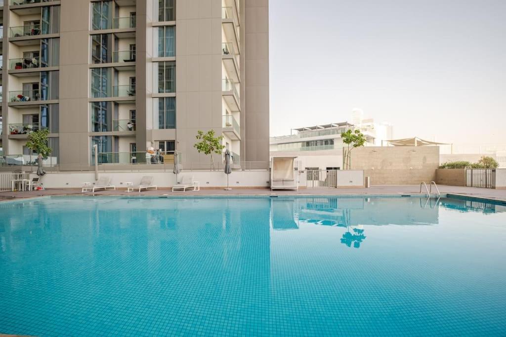 Modern Sobha Building Partial Burj Khalifa View *