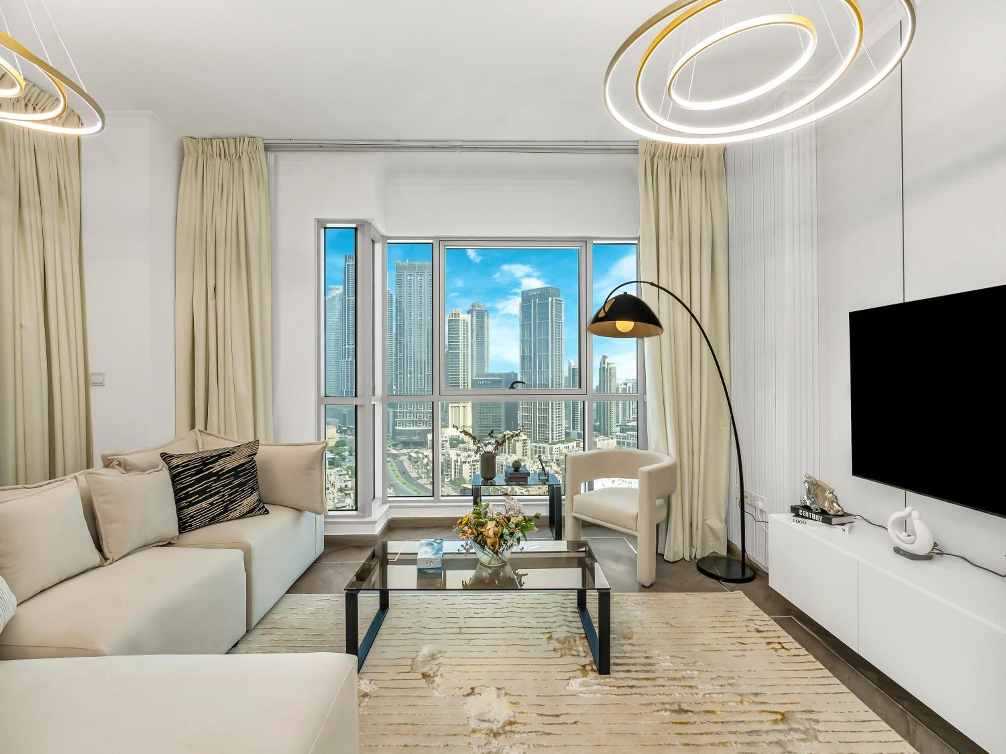 Luxe 4 Bedroom I Burj Khalifa & Fountain Views I Free Gym, Pool, Parking, Wi-fi And Ps5 I By Skyline Serenity Apartamento Dubai