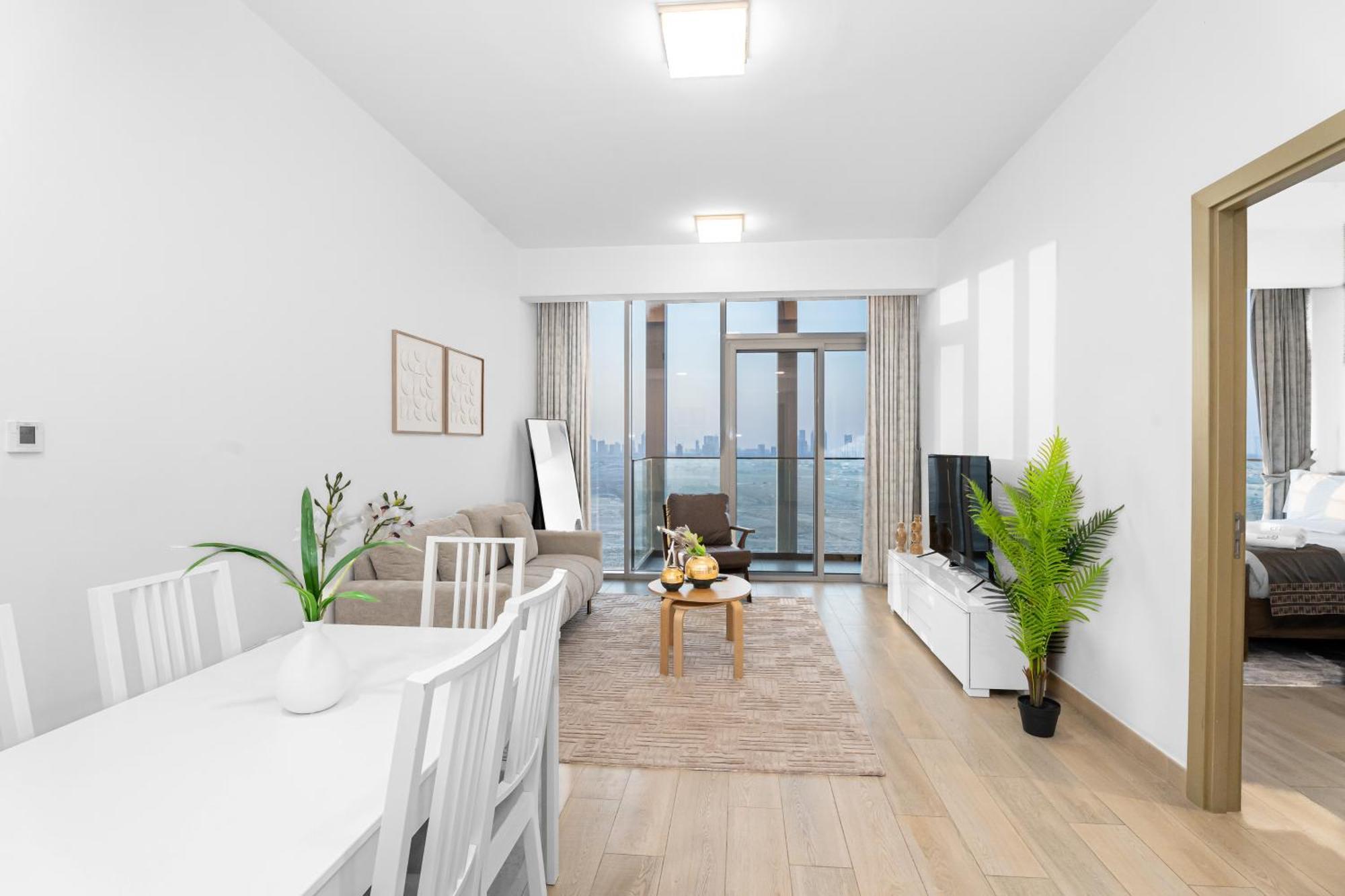 Escape24 Modern Bloom Tower Jumeirah Village Circle Jvc Apartment Dubai