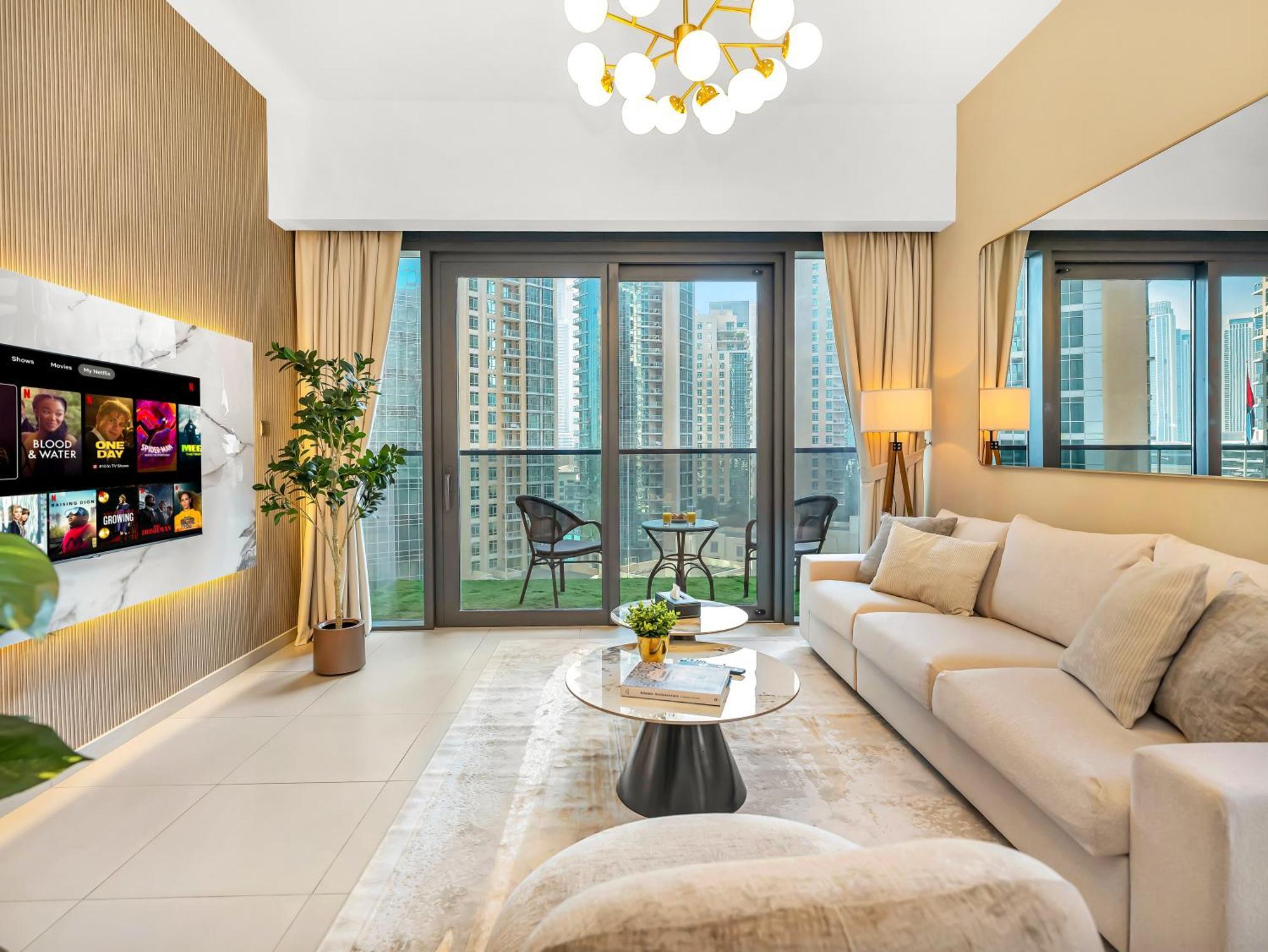 Luxurious & Spacious 2br L Burj & Fountain Views L Walk To Mall L Pool L Gym Dubai