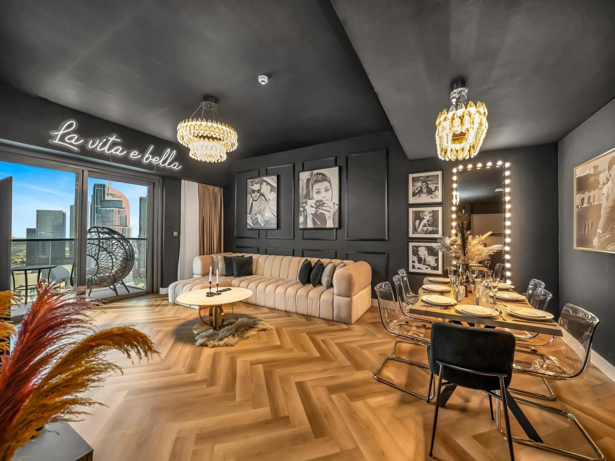Daire Glamorous Full Fountain View High Floor 4 Bedroom Dubai