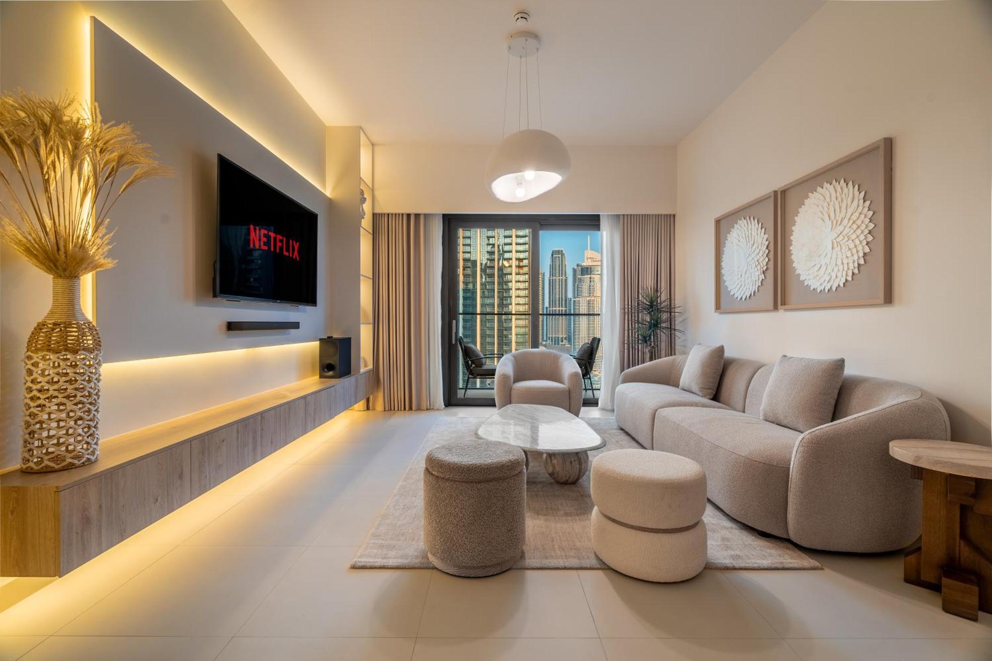 Burj Khalifa View Luxury Steps From Mall Apartment Dubai
