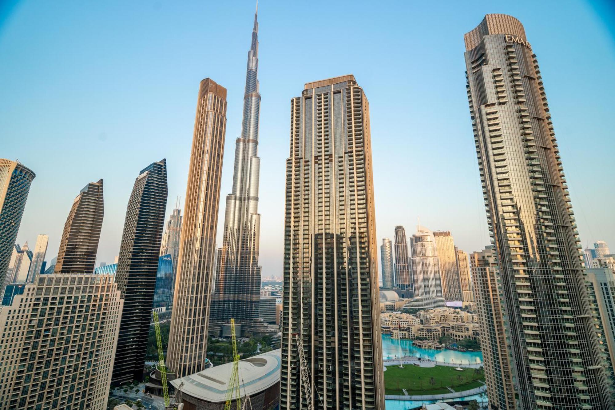 Burj Khalifa View Luxury Steps From Mall Apartment