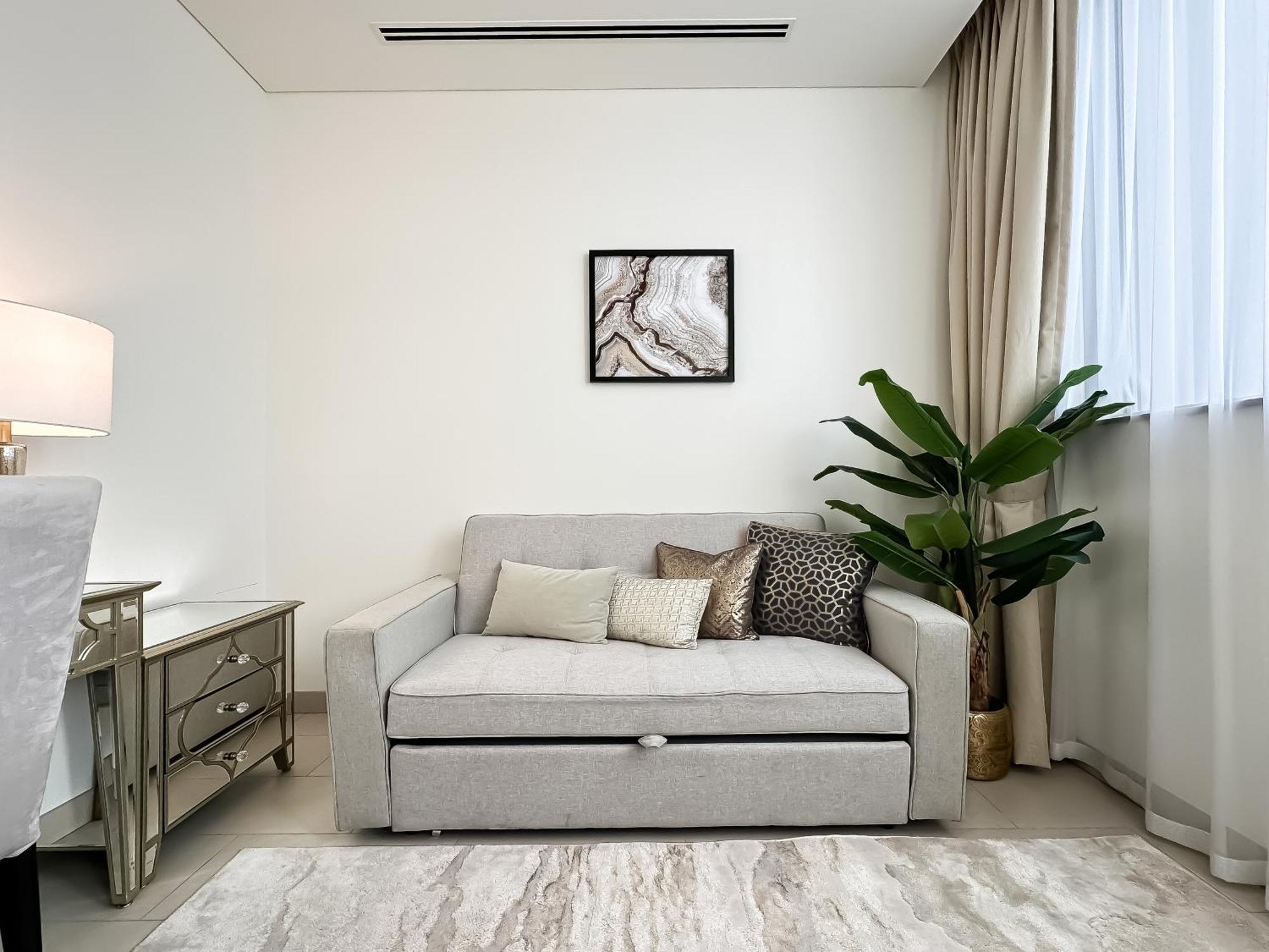 Trophy - Elegant Cozy 1bdr In Sobha Hartland Apartment