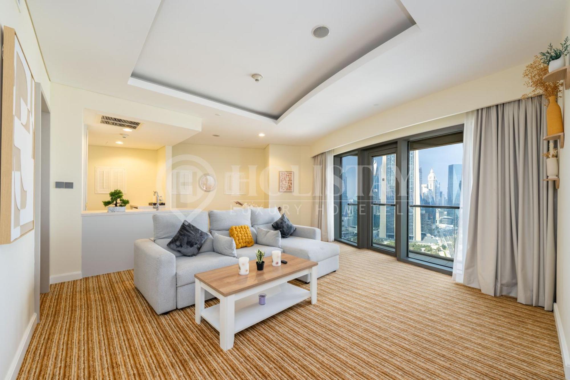 Daire Holistay Luxury Homes - Burj Khalifa View - Direct Access Mall